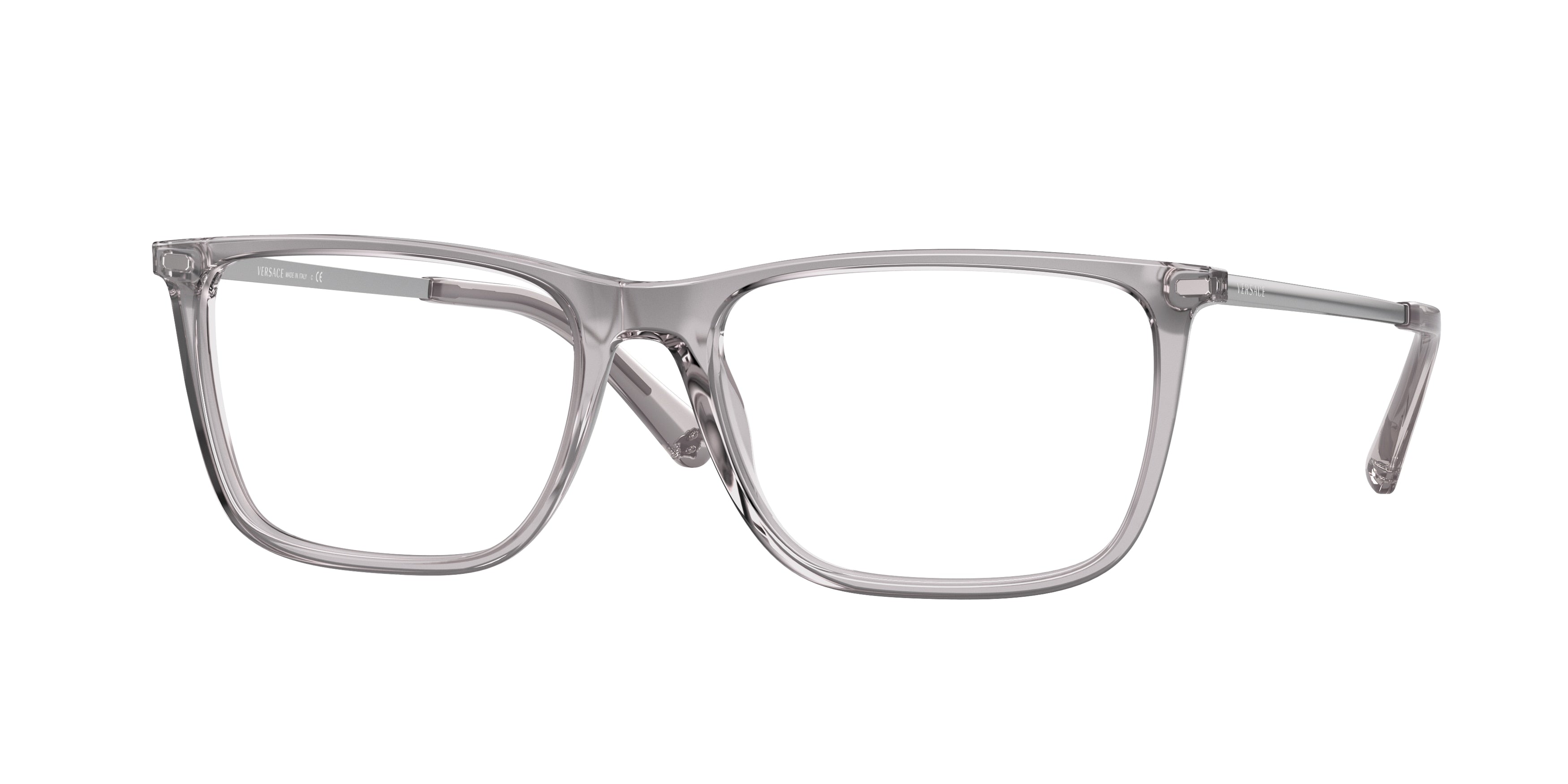 Versace VE3301 Pillow Eyeglasses  593-Transparent Grey 54-145-17 - Color Map Grey