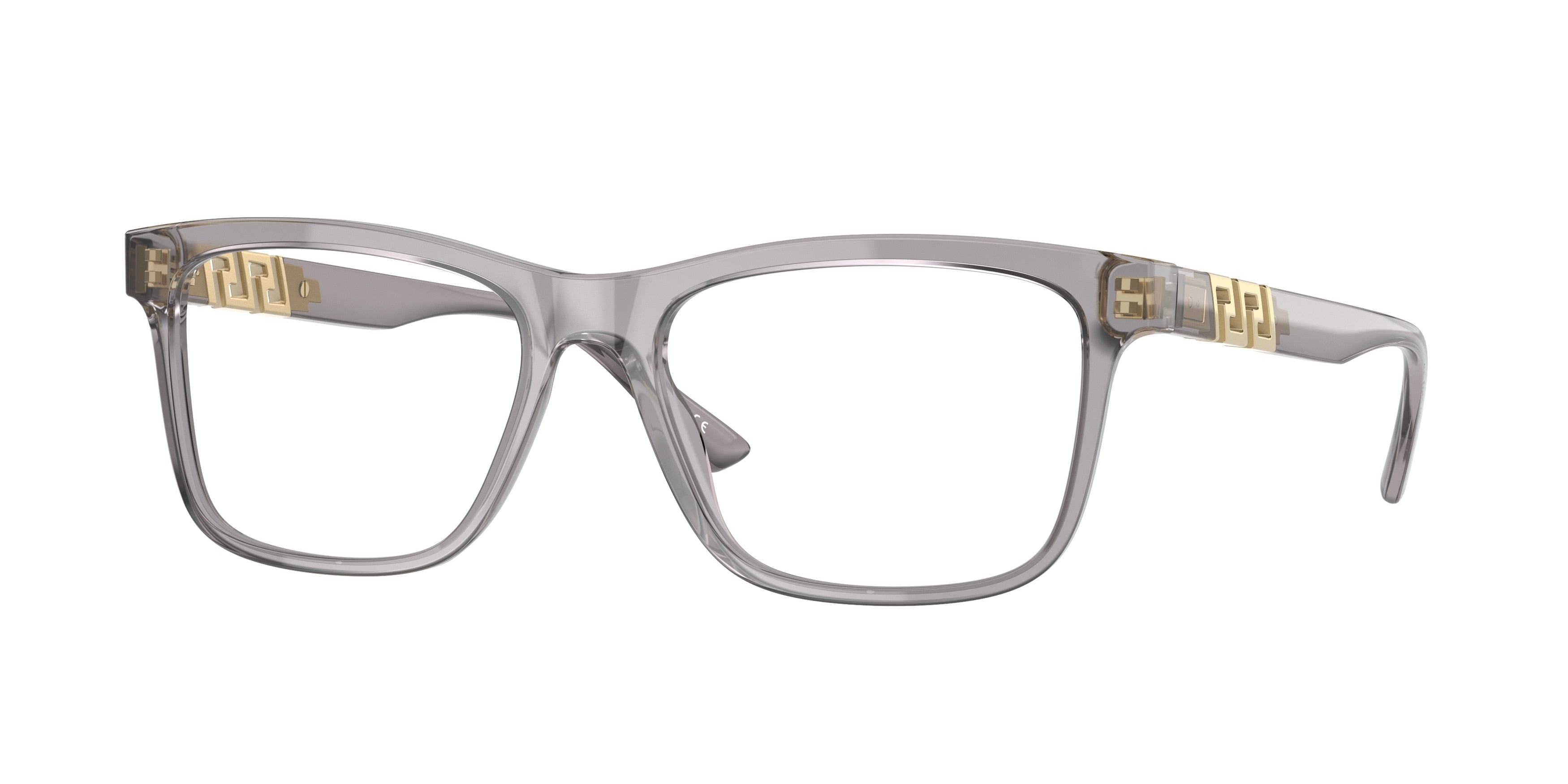 Versace VE3319 Phantos Eyeglasses  593-Transparent Grey 55-145-17 - Color Map Grey