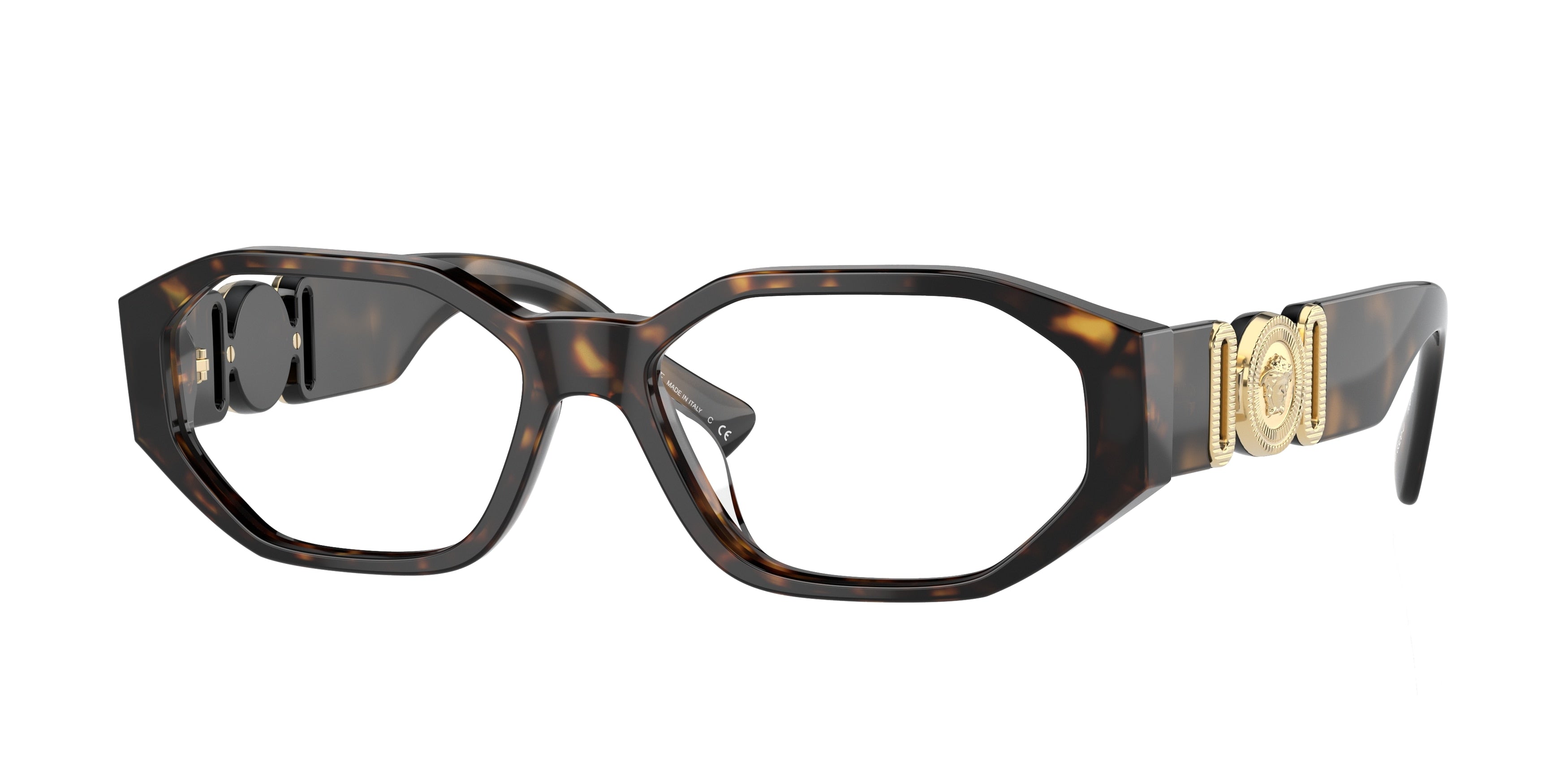 Versace VE3320U Irregular Eyeglasses  108-Havana 54-145-16 - Color Map Tortoise