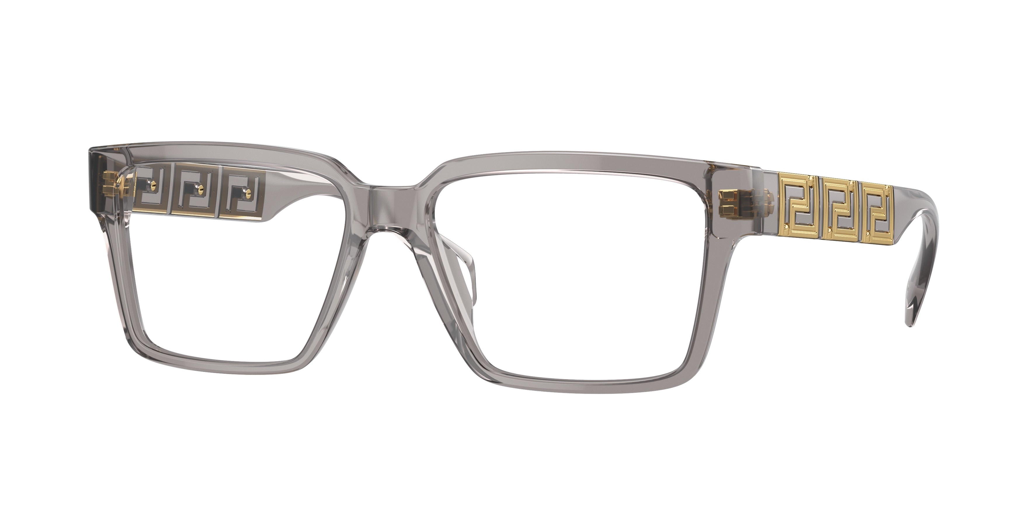 Versace VE3339U Rectangle Eyeglasses  5406-Opal Grey 57-140-16 - Color Map Grey