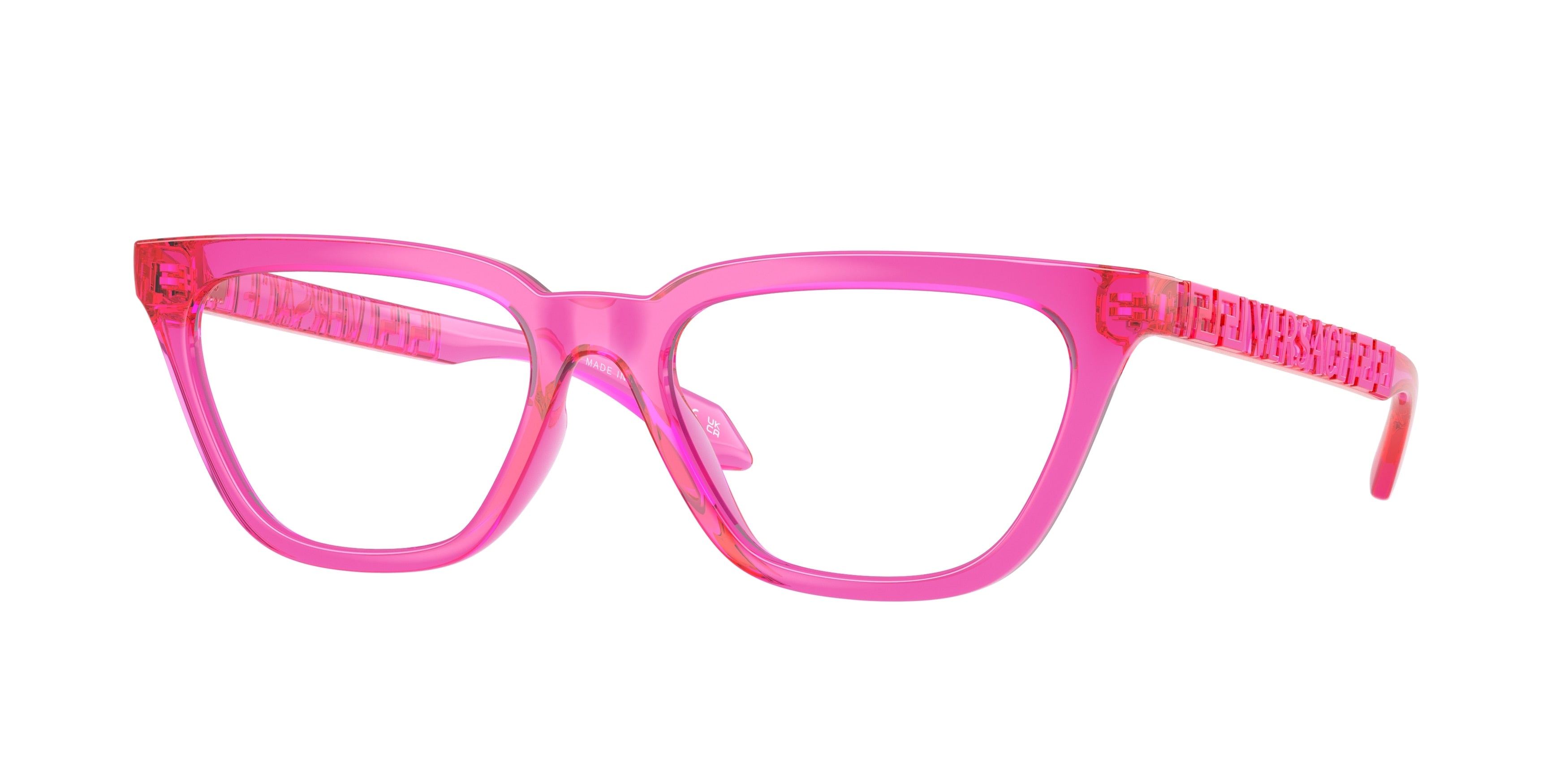 Versace VE3352U Cat Eye Eyeglasses  5334-Fuchsia 53-140-17 - Color Map Pink