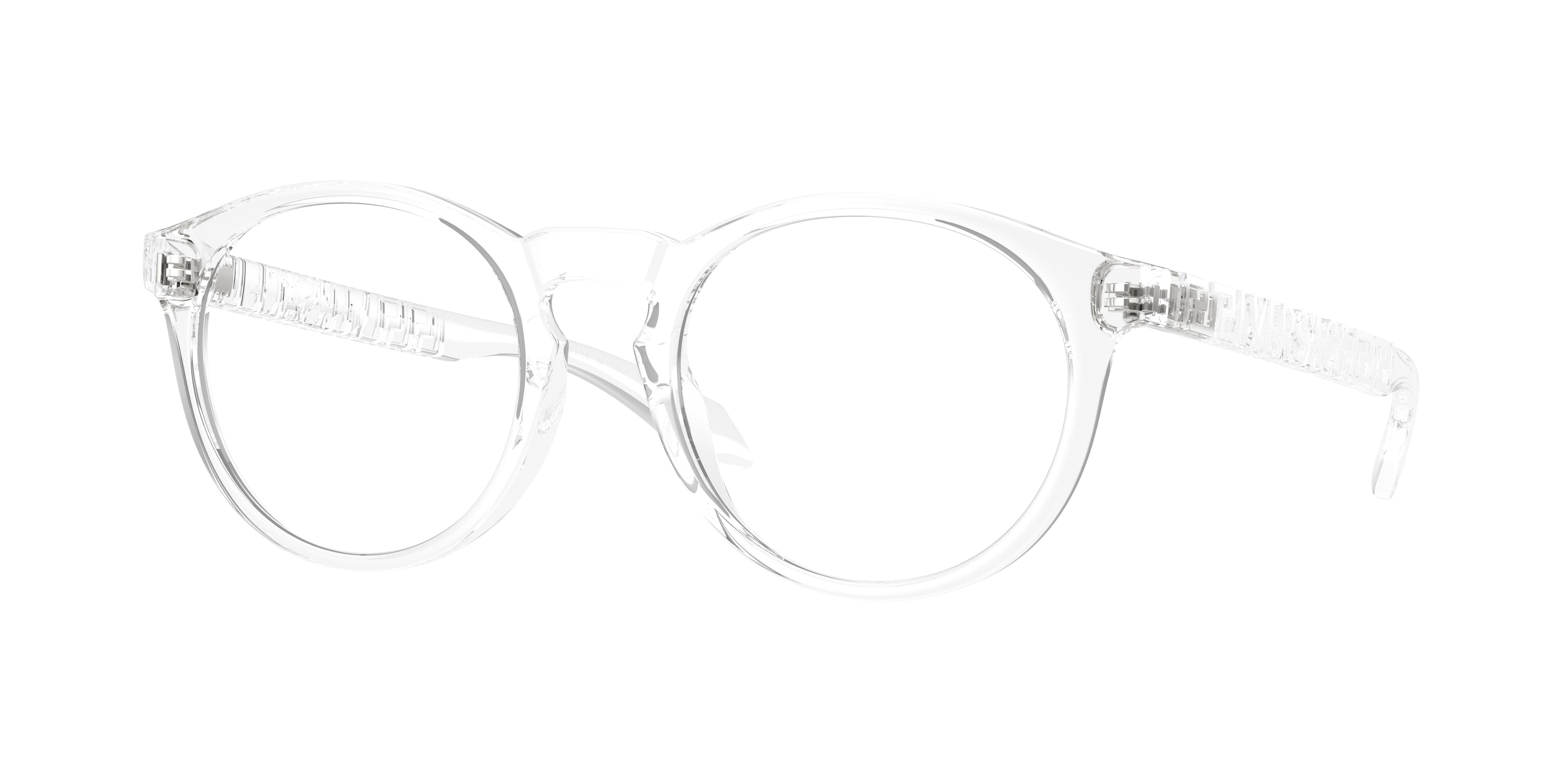 Versace VE3355U Phantos Eyeglasses  148-Crystal 51-140-20 - Color Map Transparent