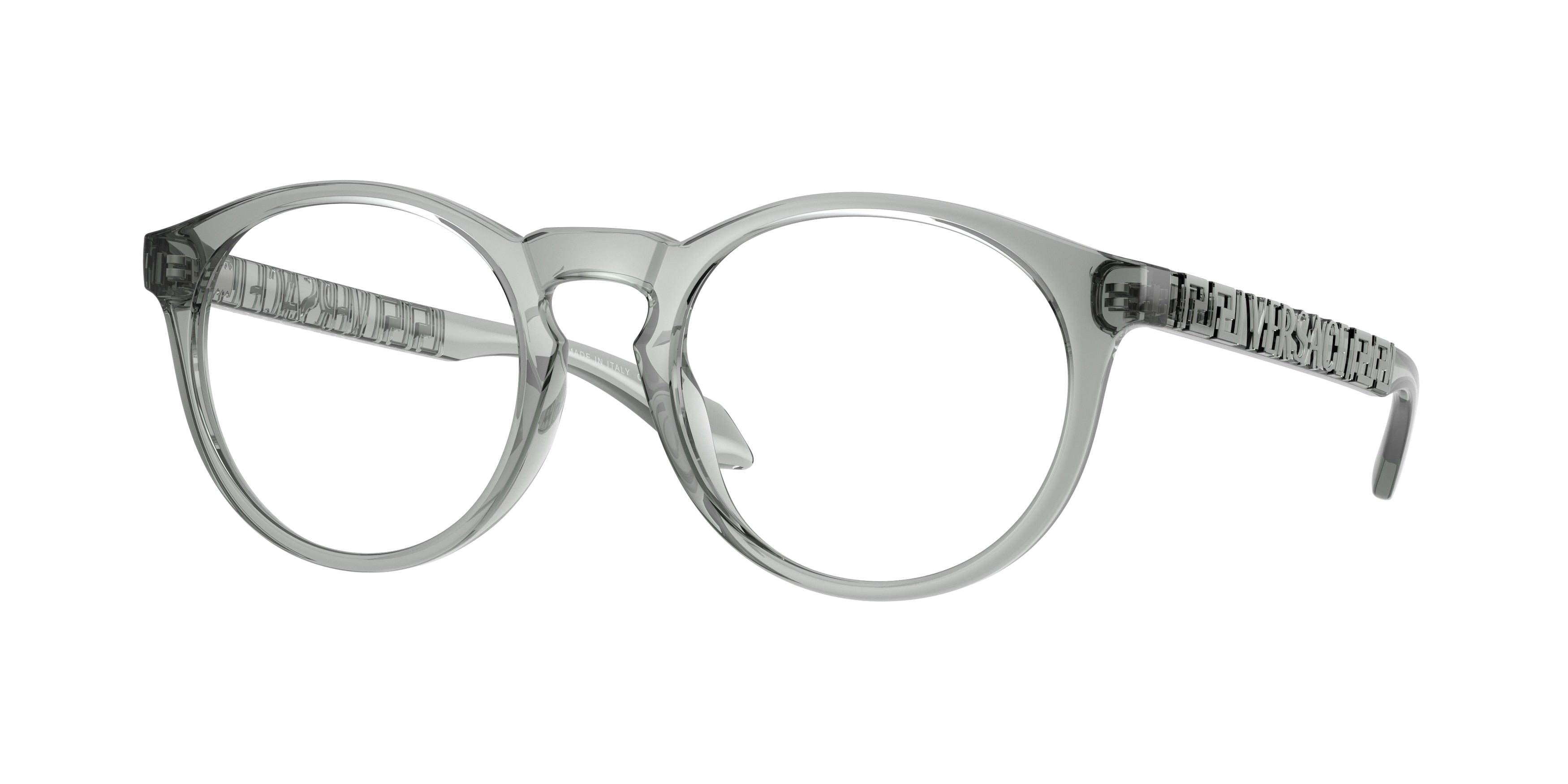 Versace VE3355U Phantos Eyeglasses  5453-Grey Transparent 51-140-20 - Color Map Grey