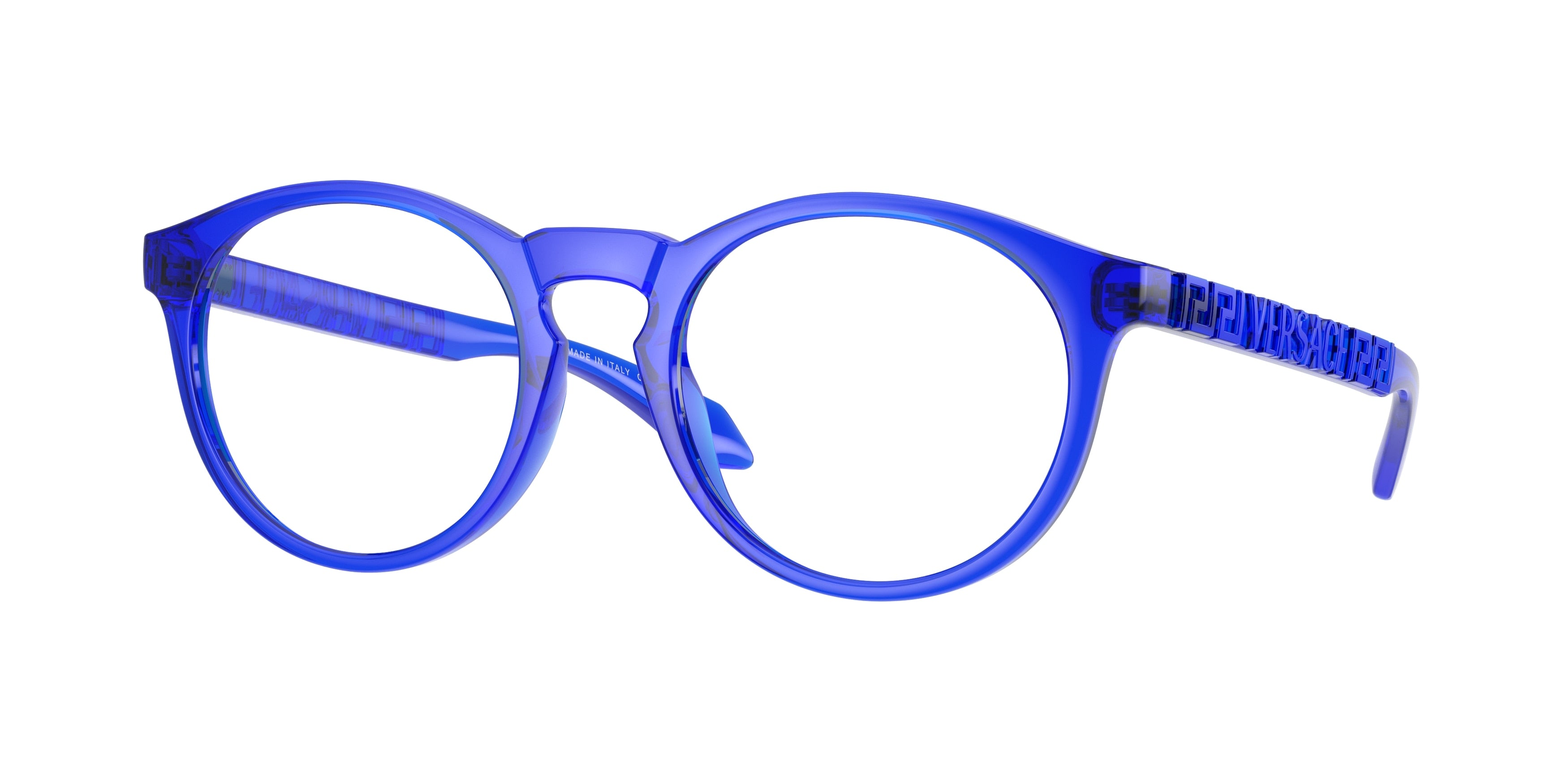 Versace VE3355U Phantos Eyeglasses  5454-Transparent Blue 51-140-20 - Color Map Blue