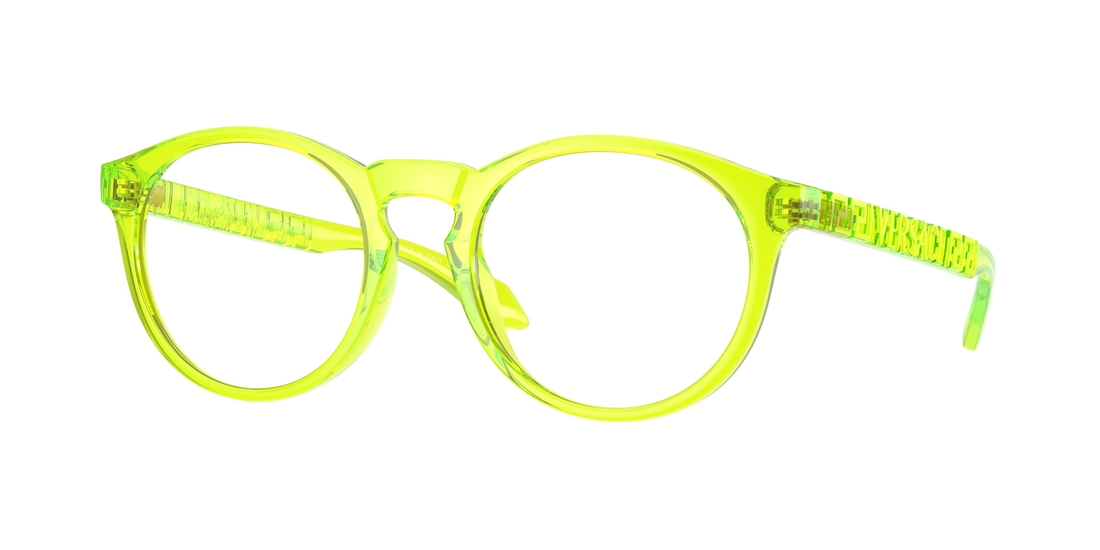 Versace VE3355U Phantos Eyeglasses  5455-Yellow Fluo 51-140-20 - Color Map Yellow