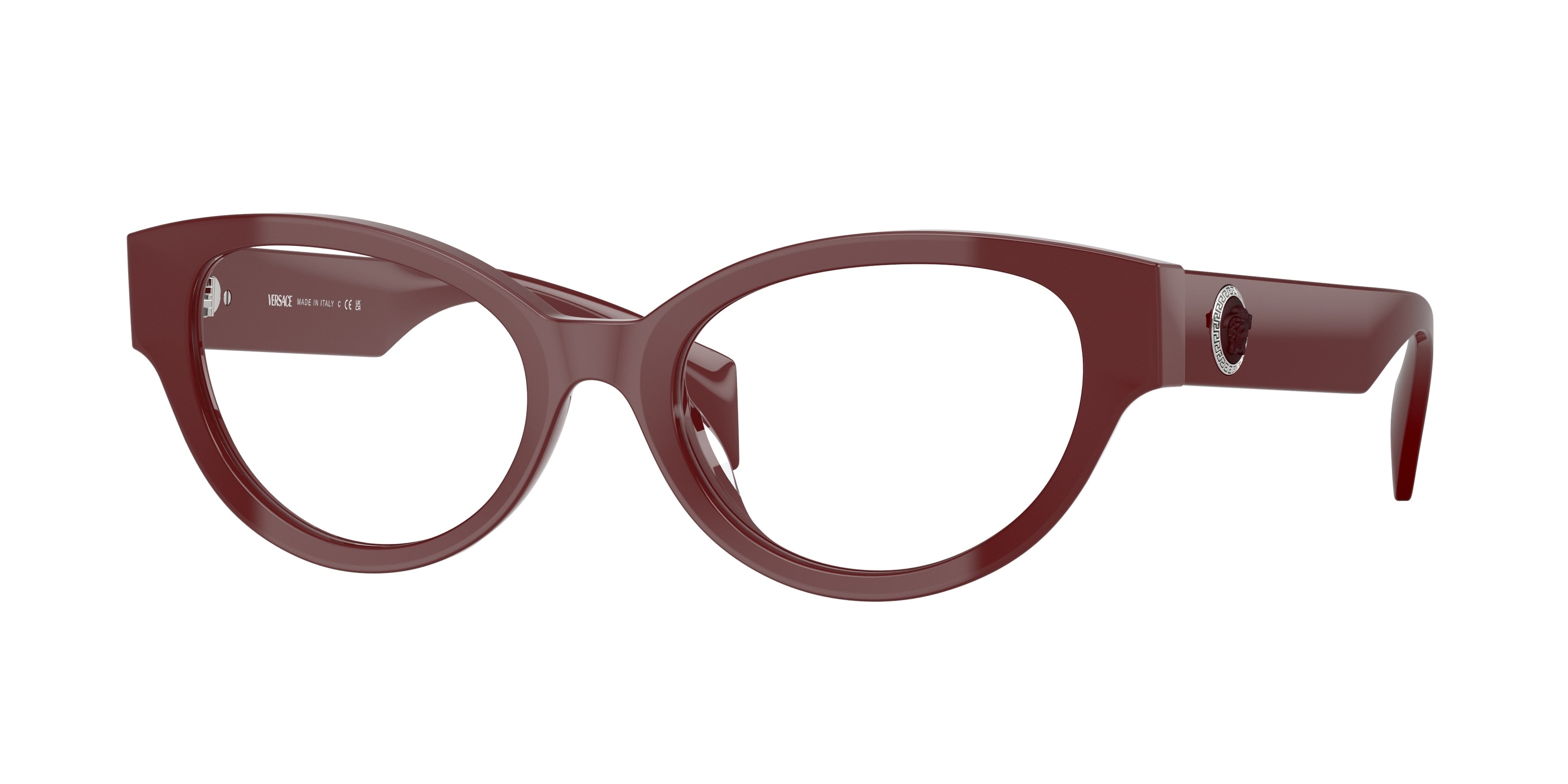 Versace VE3361U Cat Eye Eyeglasses  5487-Bordeaux 53-140-19 - Color Map Red