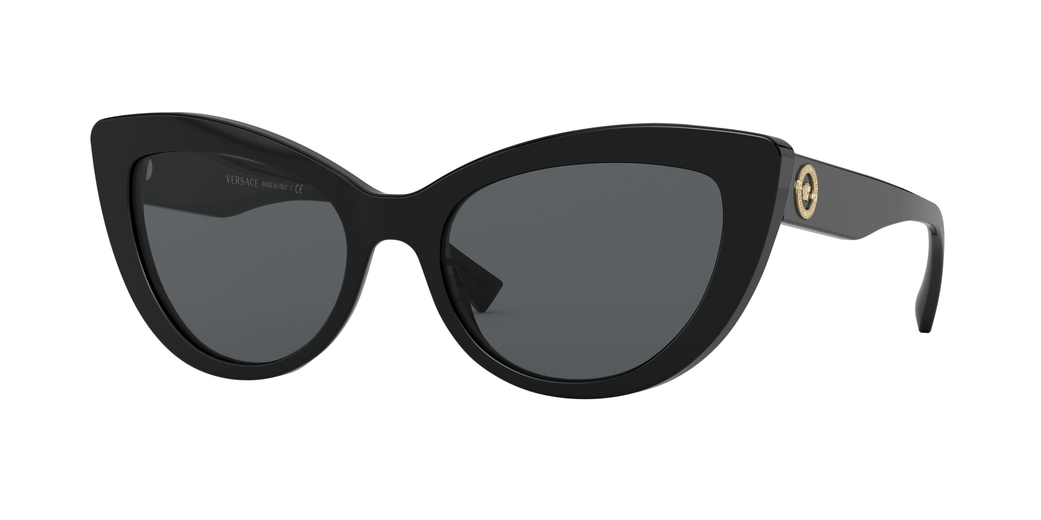 Versace VE4388 Butterfly Sunglasses  GB1/87-Black 54-140-18 - Color Map Black