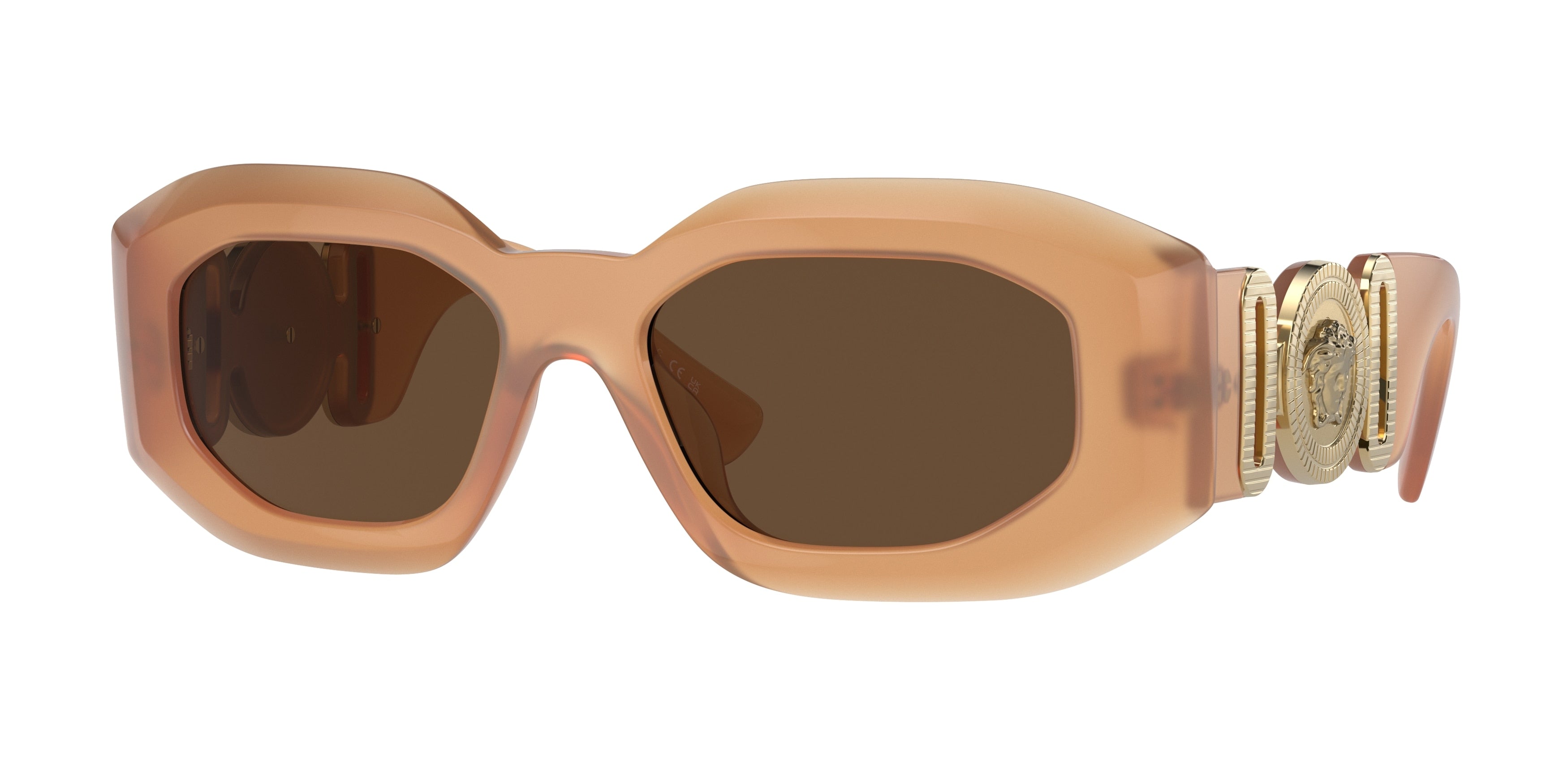 Versace VE4425U Irregular Sunglasses  546773-Opaline Beige 54-145-18 - Color Map Beige