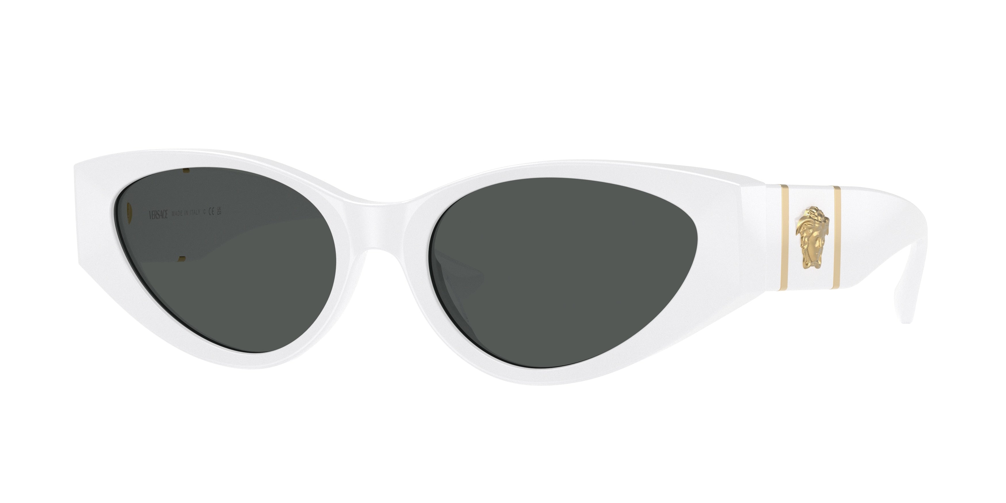 Versace VE4454 Cat Eye Sunglasses  314/87-White 55-140-18 - Color Map White