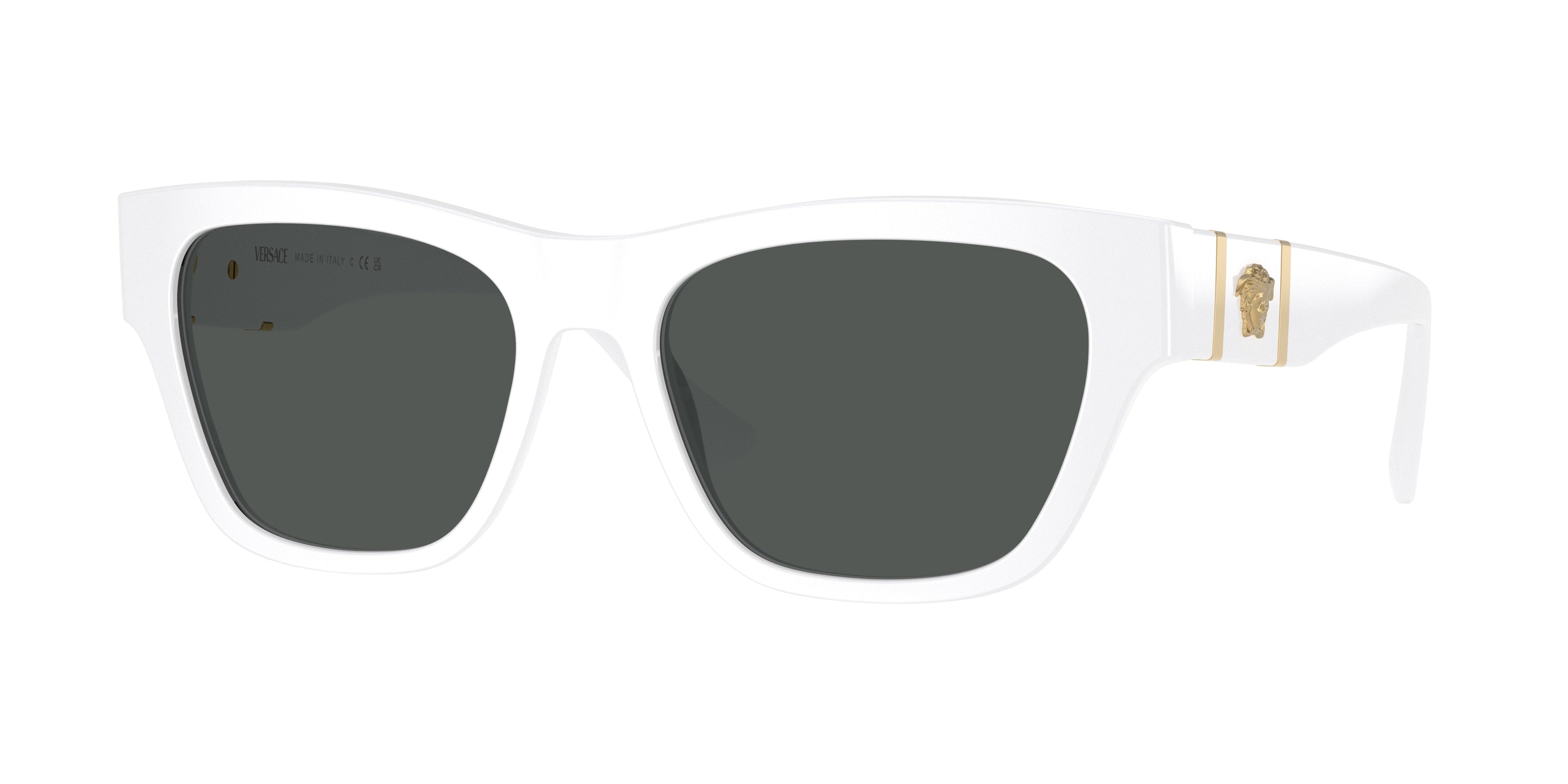 Versace VE4457 Square Sunglasses  314/87-White 55-145-18 - Color Map White