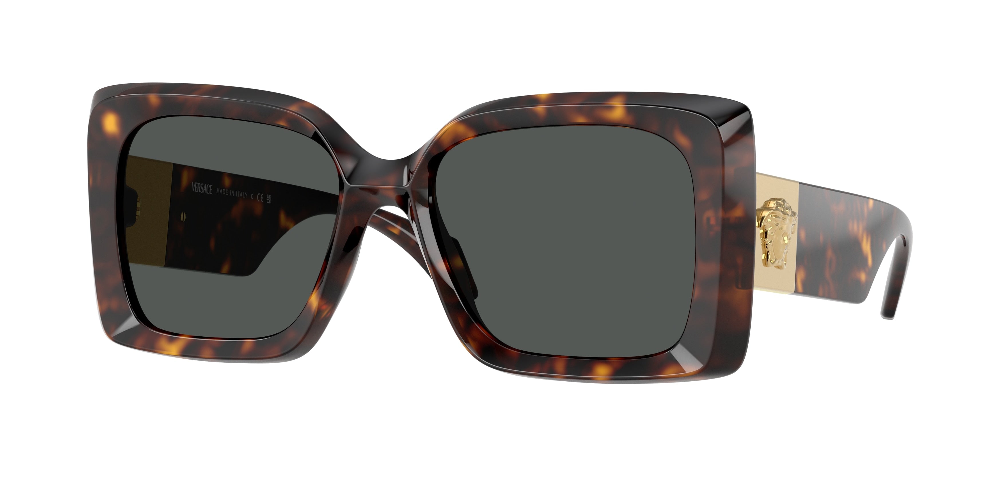 Versace VE4467U Irregular Sunglasses  108/87-Havana 54-140-18 - Color Map Tortoise