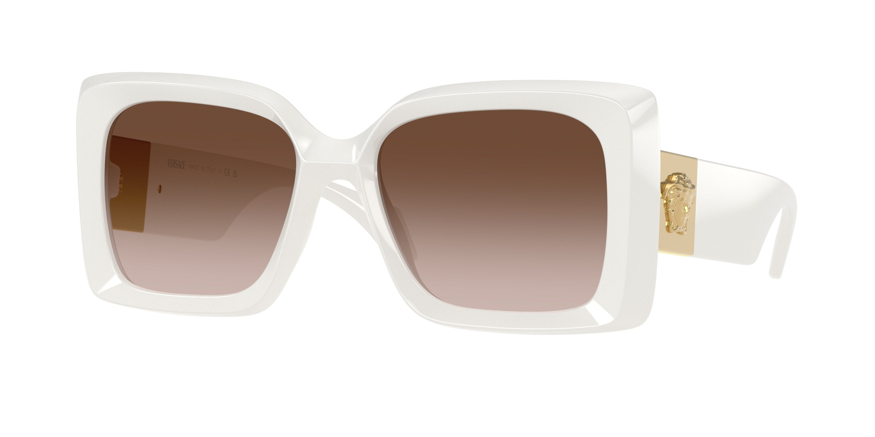 Versace VE4467U Irregular Sunglasses  546213-White 54-140-18 - Color Map White