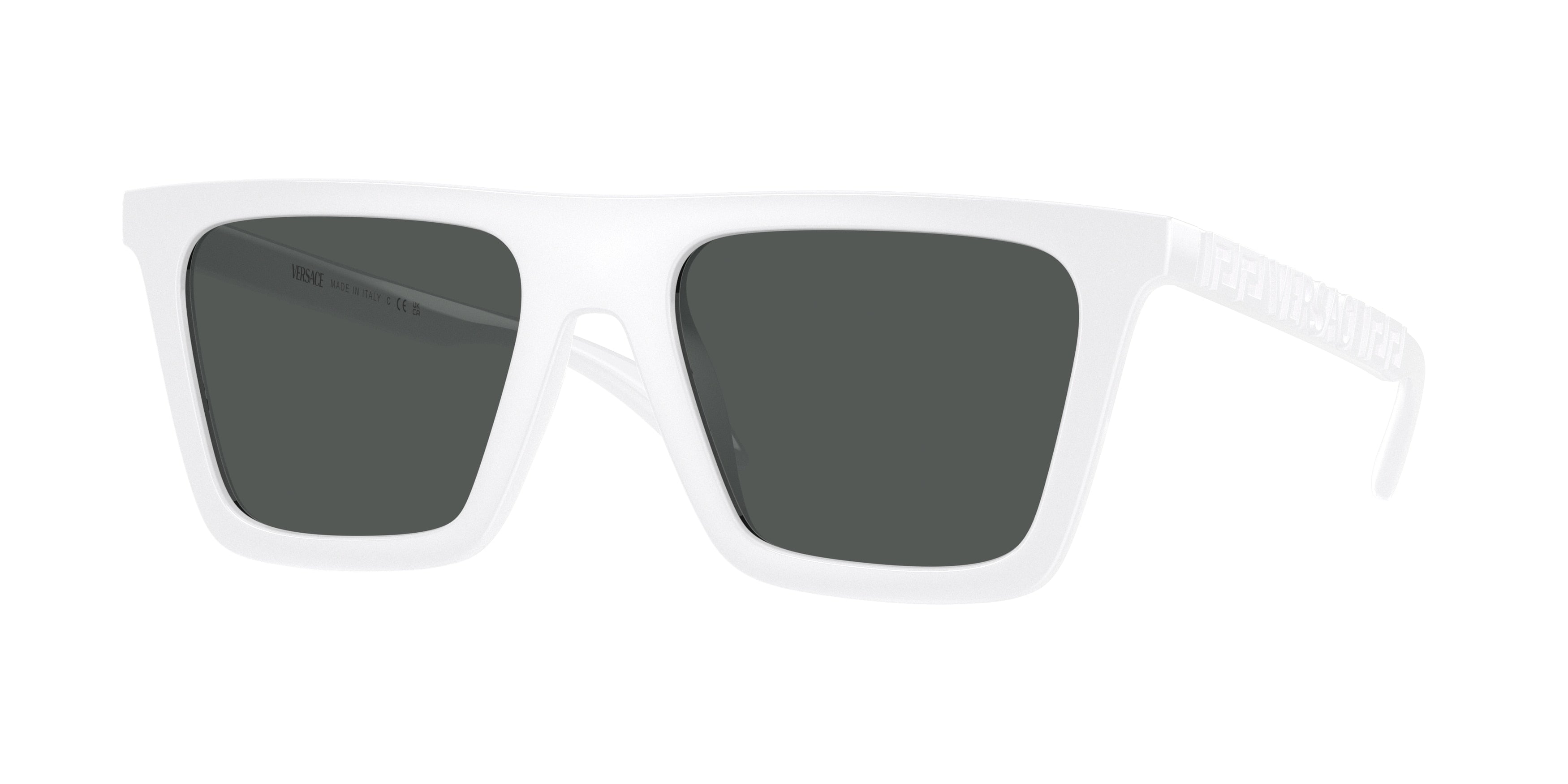 Versace VE4468U Rectangle Sunglasses  314/87-White 53-140-19 - Color Map White