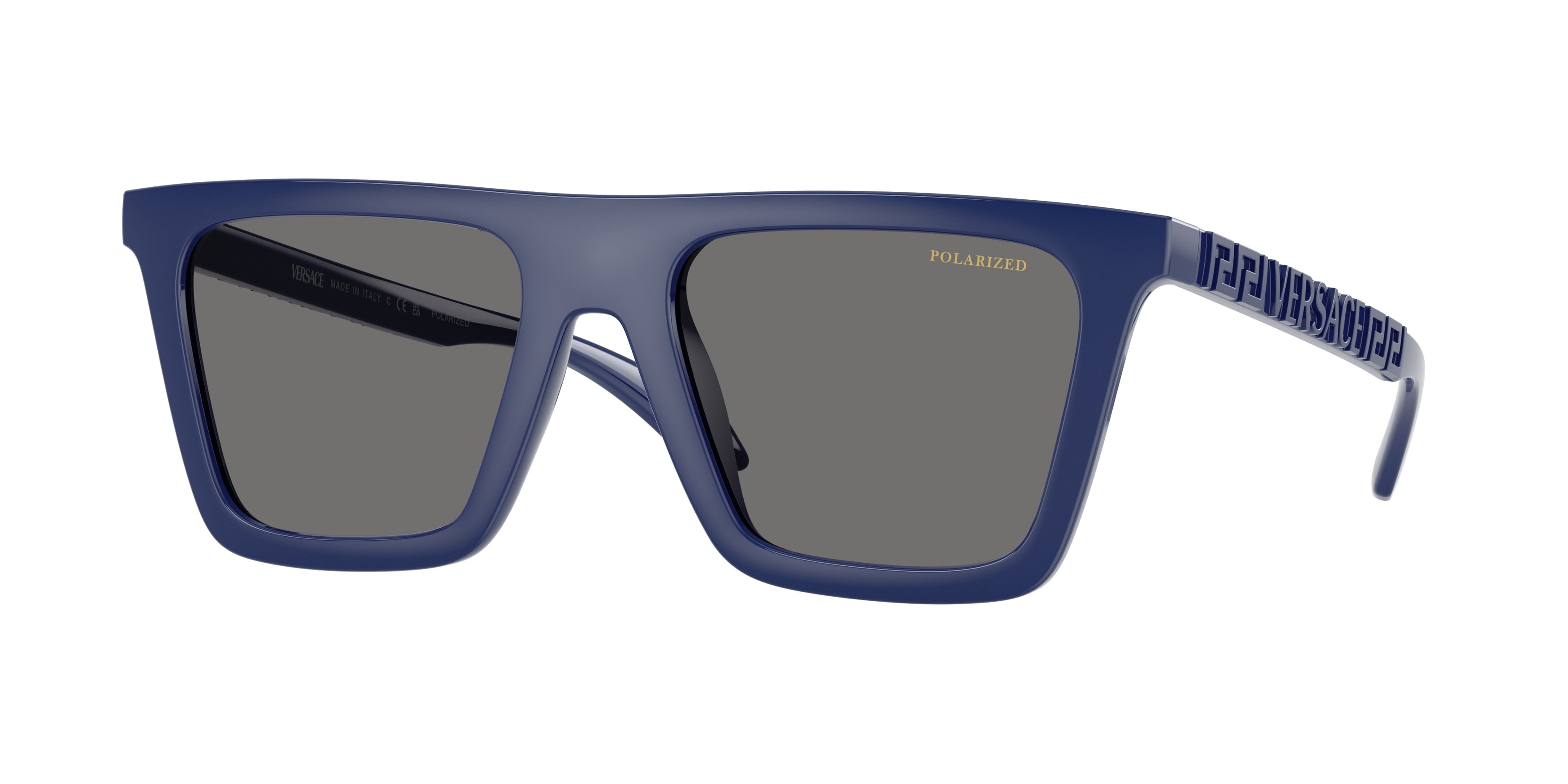 Versace VE4468U Rectangle Sunglasses  545081-Full Blue 53-140-19 - Color Map Blue