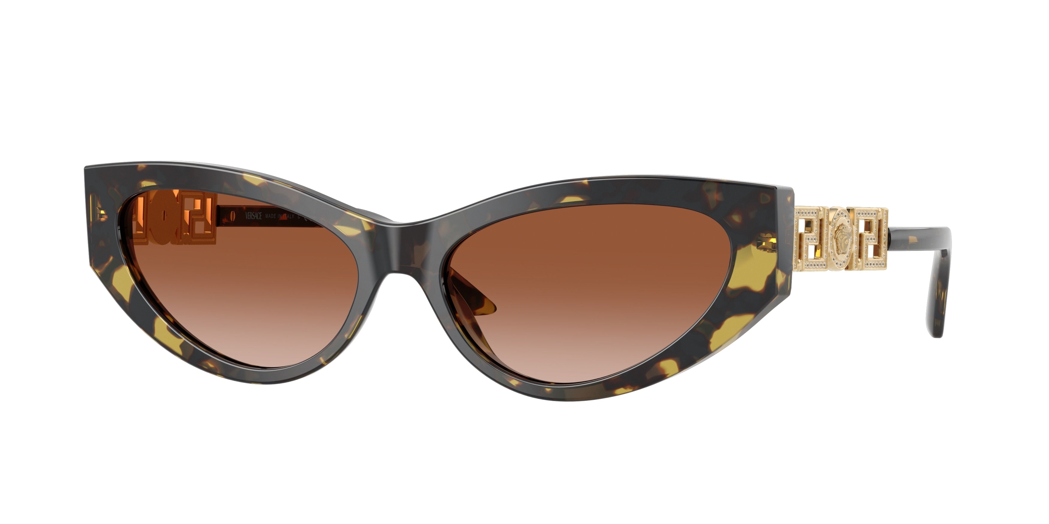 Versace VE4470B Cat Eye Sunglasses  547013-Havana 56-140-16 - Color Map Tortoise