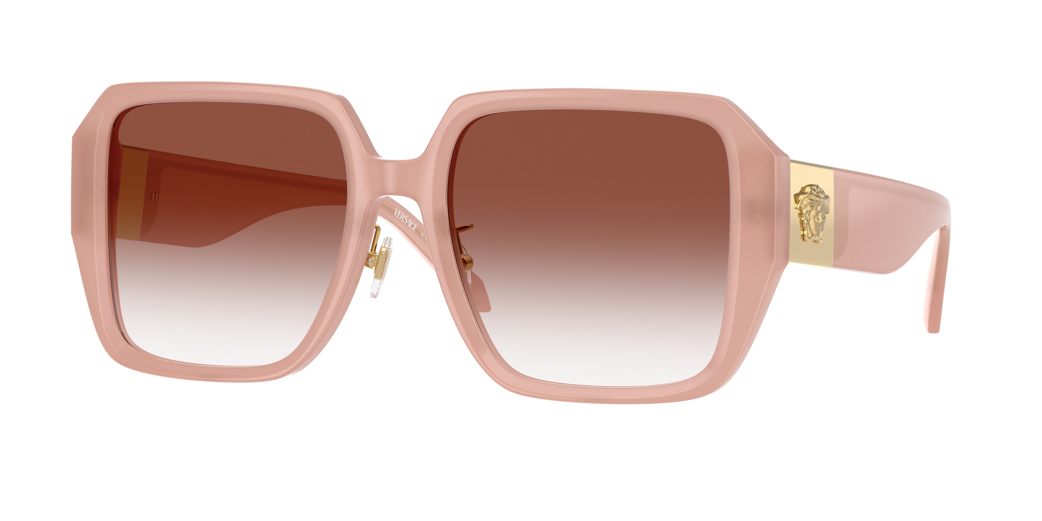 Versace VE4472D Square Sunglasses  5394VO-Opal Pink 56-145-19 - Color Map Pink