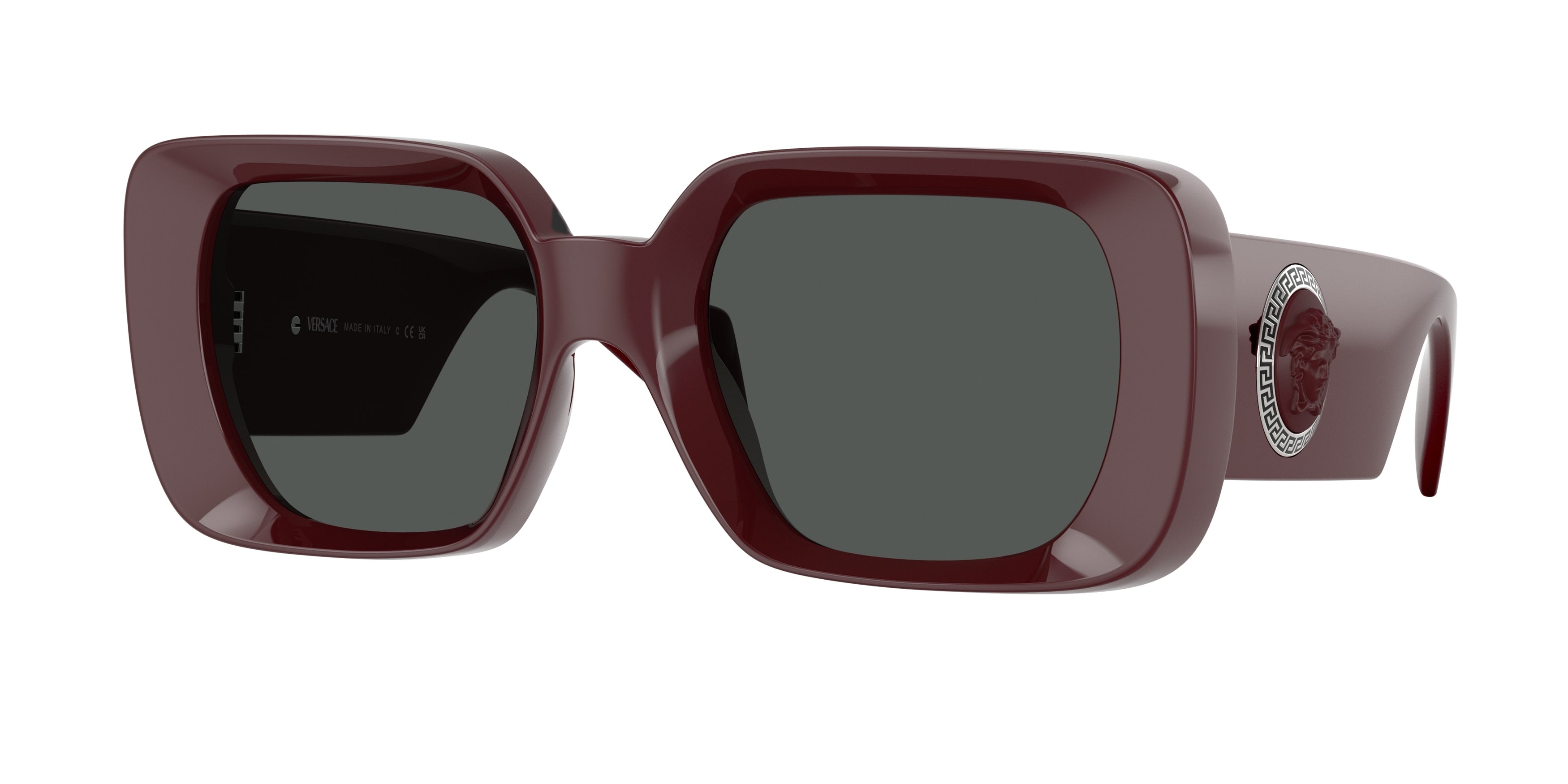 Versace VE4473U Square Sunglasses  548787-Bordeaux 54-140-21 - Color Map Red