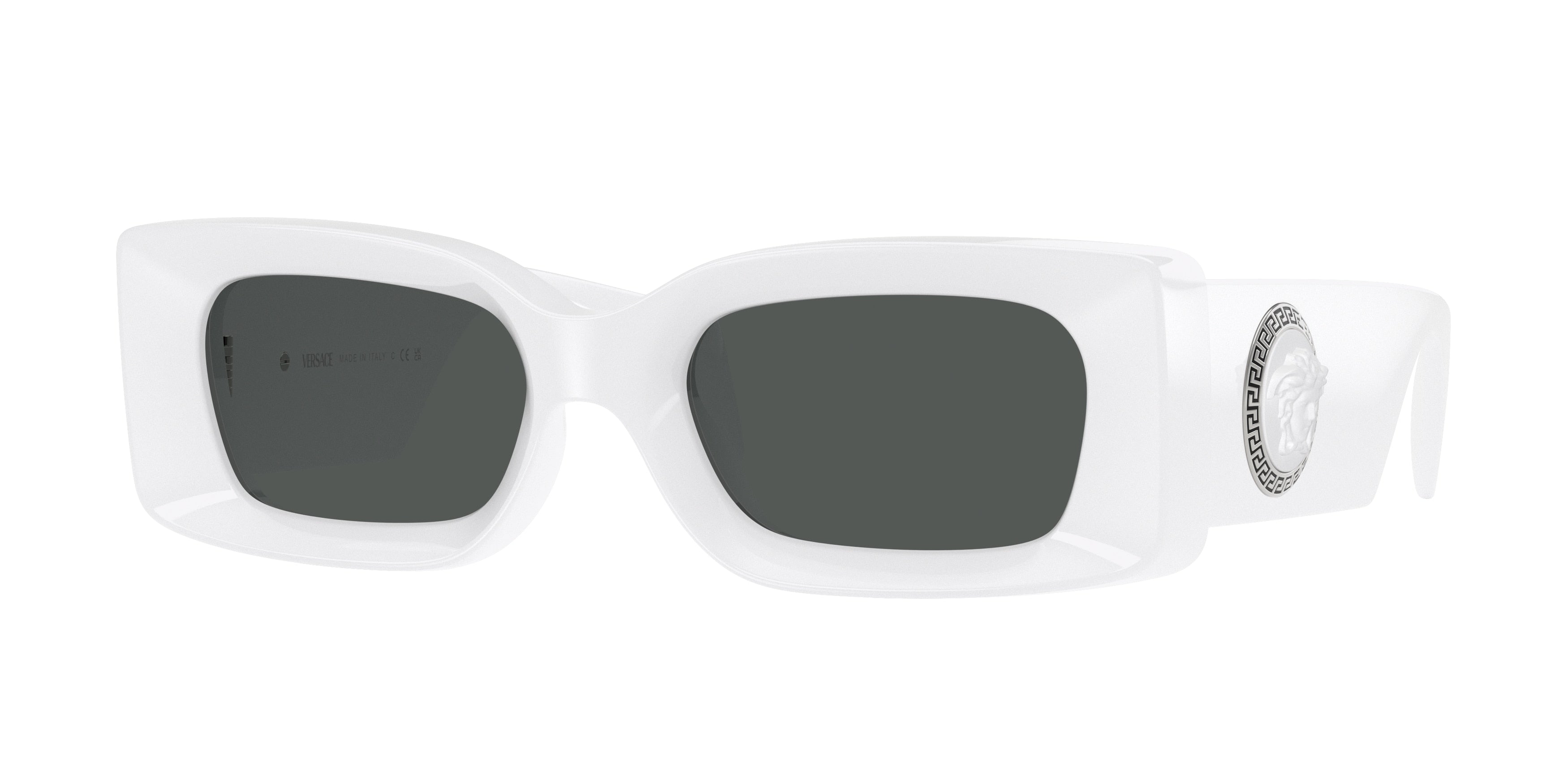 Versace VE4474U Rectangle Sunglasses  314/87-White 52-140-20 - Color Map White