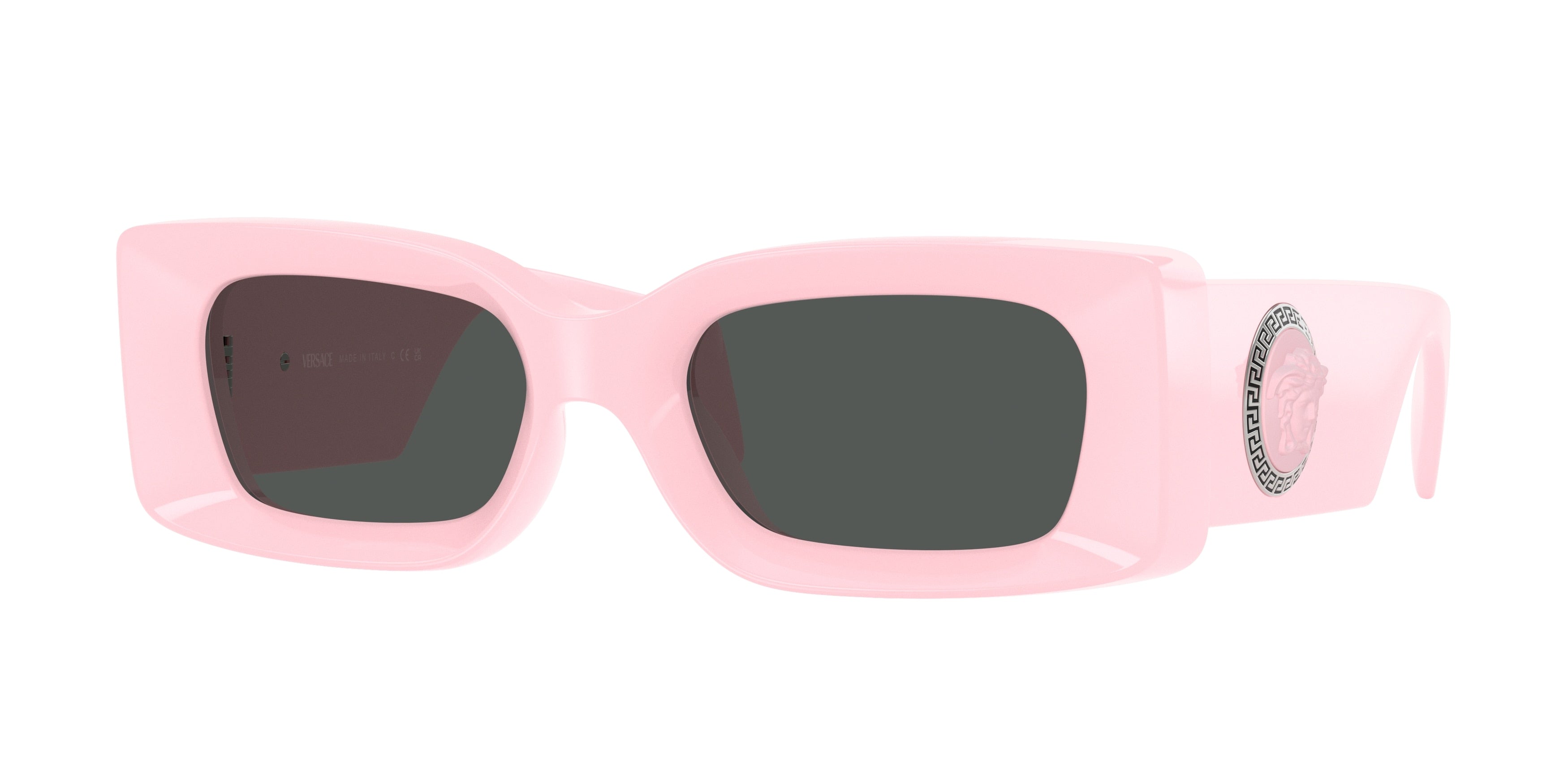 Versace VE4474U Rectangle Sunglasses  548587-Pink 52-140-20 - Color Map Pink