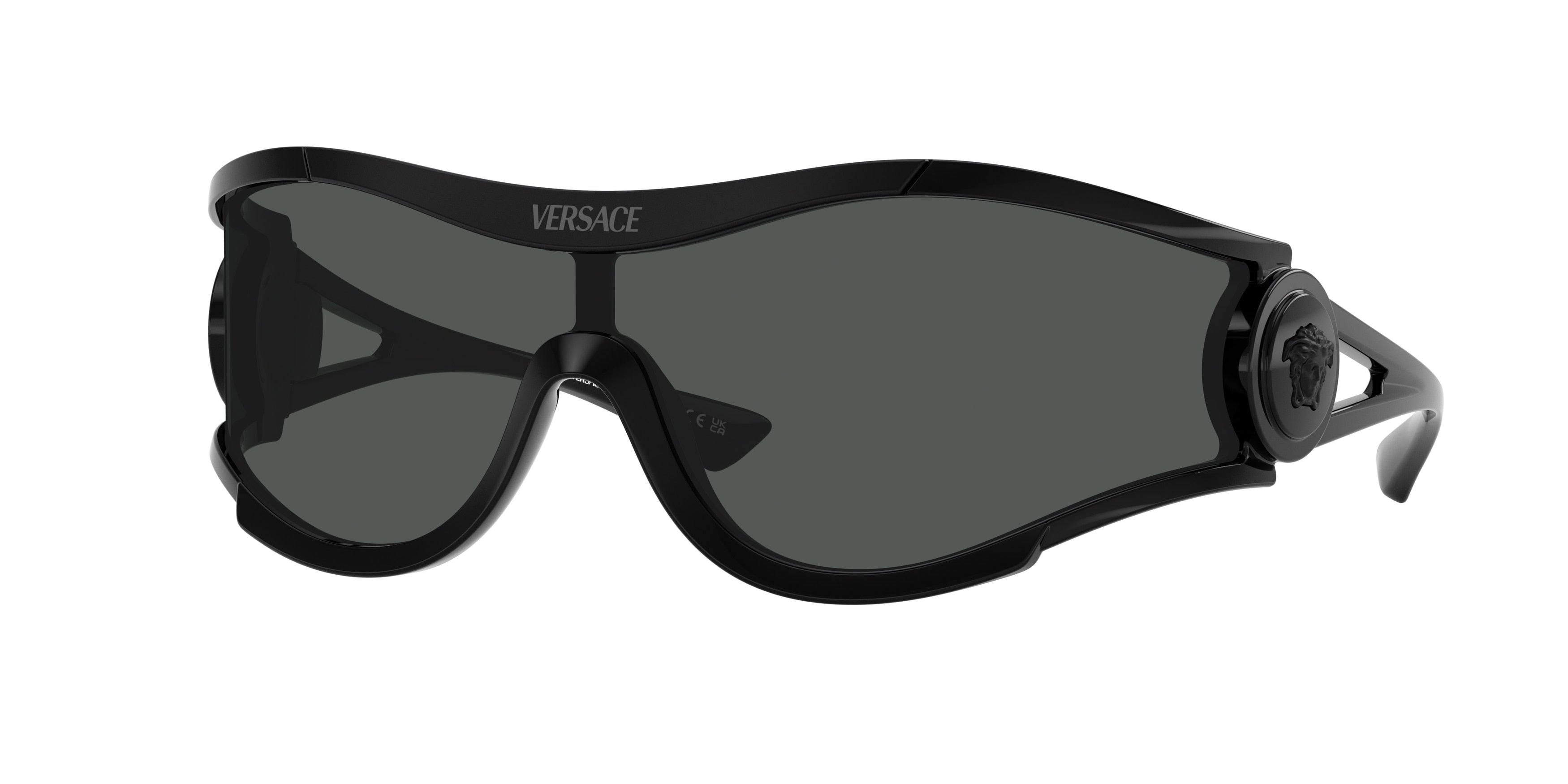 Versace VE4475 Irregular Sunglasses  536087-Black 42-110-142 - Color Map Black