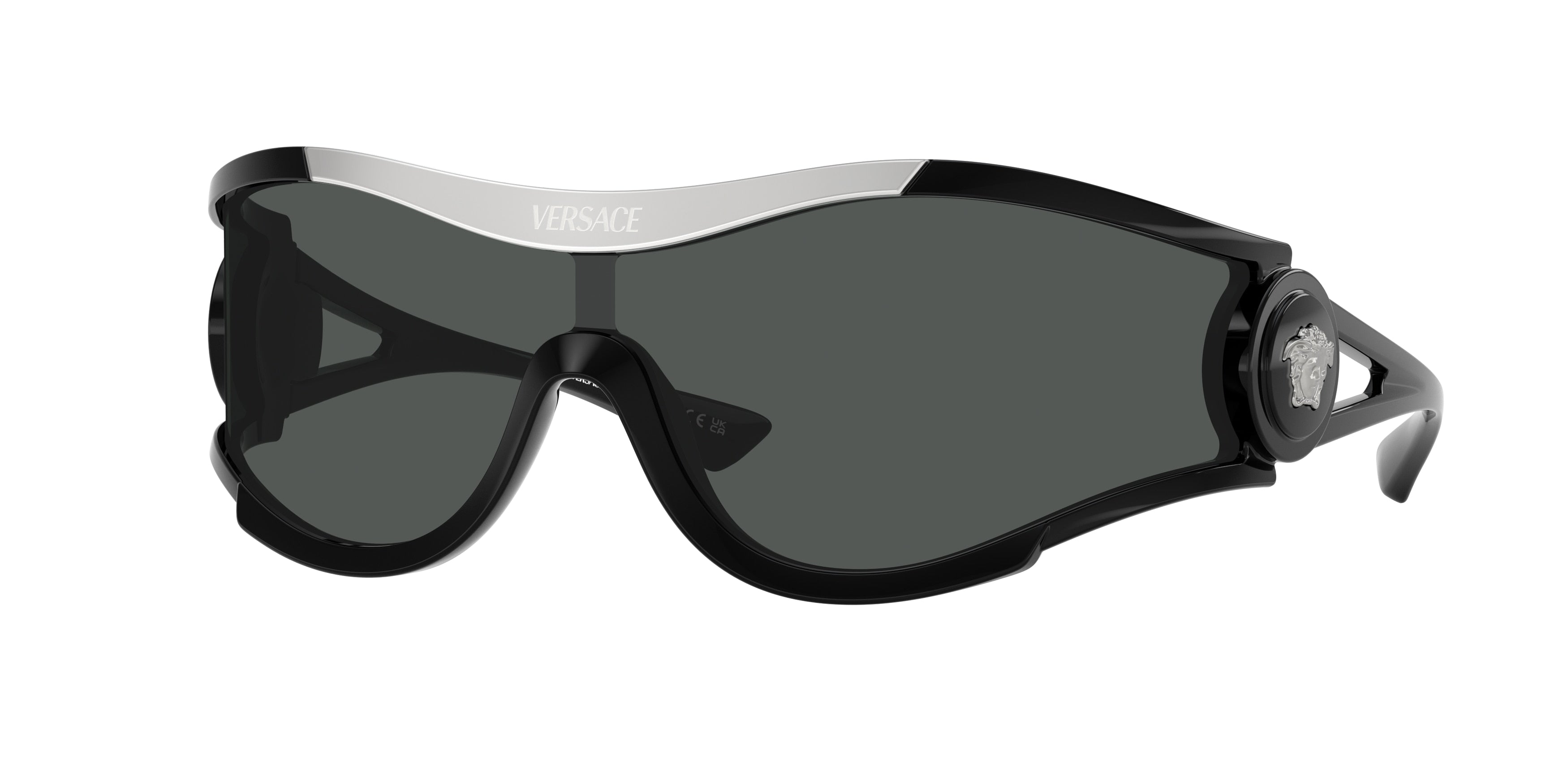 Versace VE4475 Irregular Sunglasses  GB1/87-Black 42-110-142 - Color Map Black