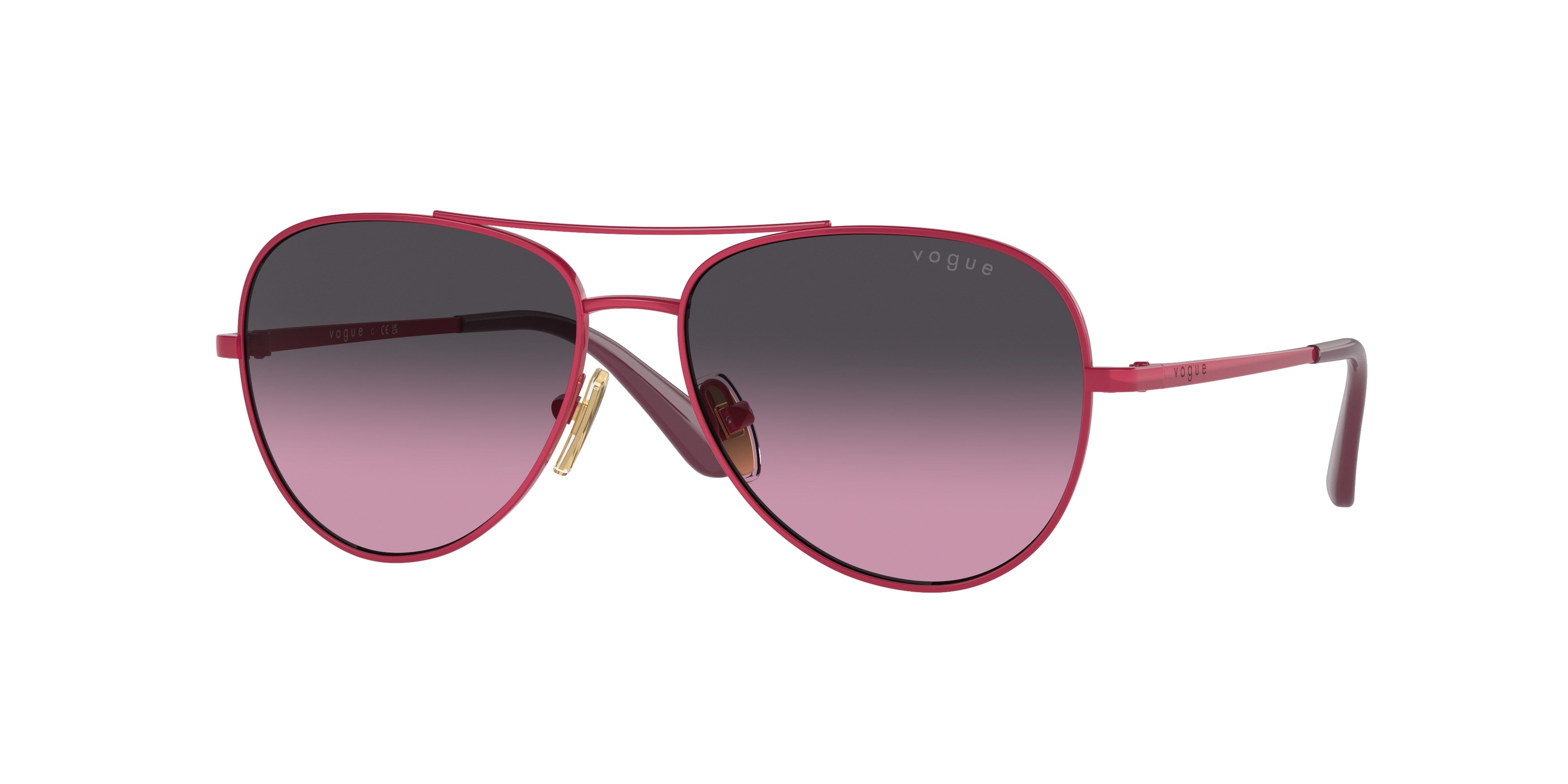 VOGUE JUNIOR SUN VJ1001 Pilot Sunglasses  514590-Fuchsia 52-120-14 - Color Map Pink