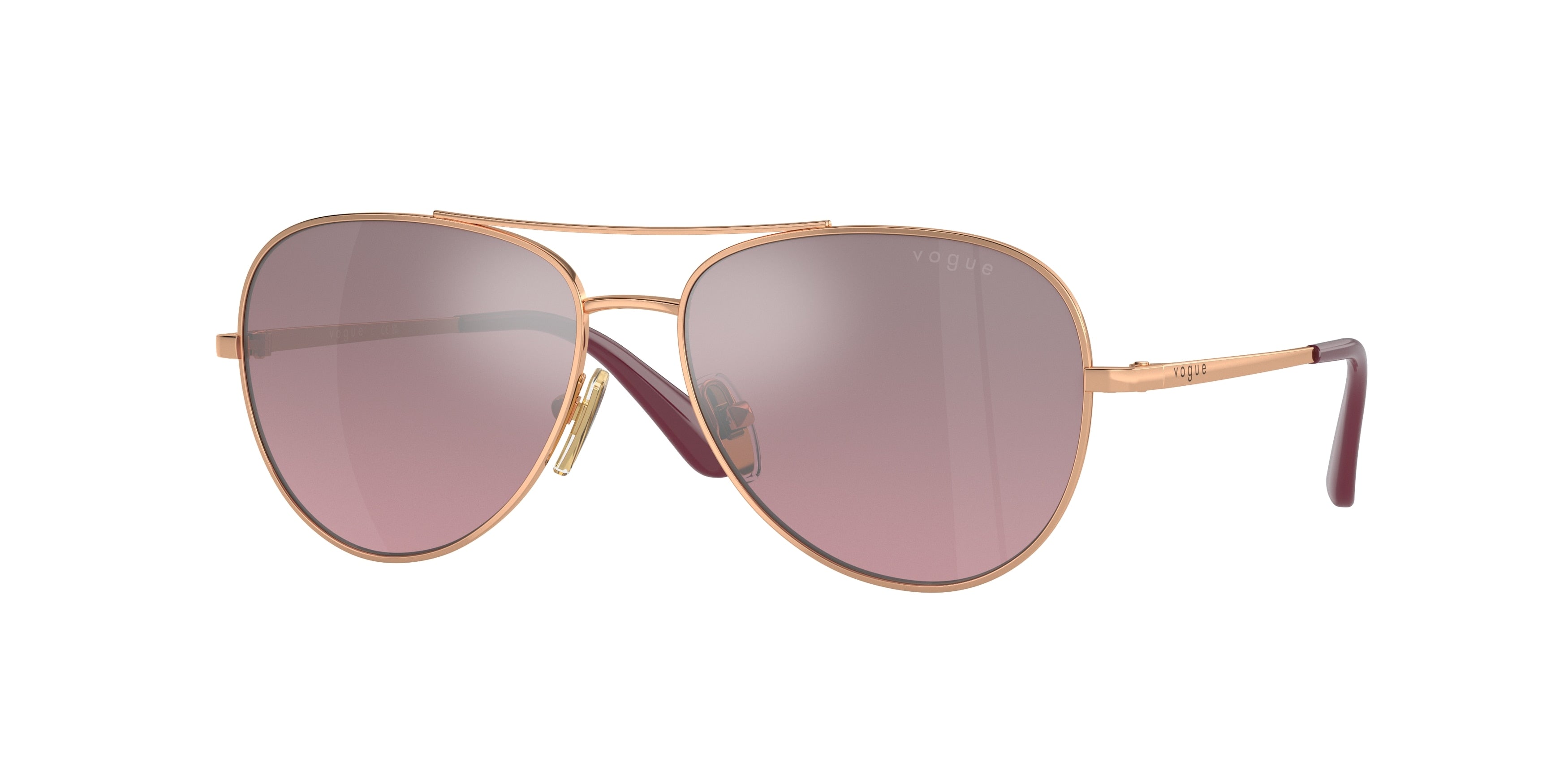 VOGUE JUNIOR SUN VJ1001 Pilot Sunglasses  51527A-Rose Gold 52-120-14 - Color Map Gold