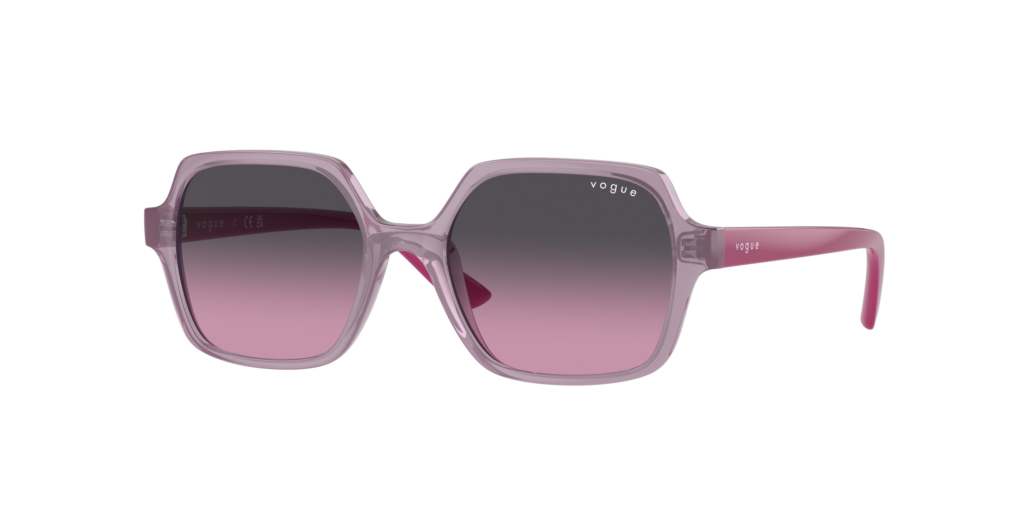 VOGUE JUNIOR SUN VJ2006 Square Sunglasses  278090-Pink Opal 46-125-16 - Color Map Pink