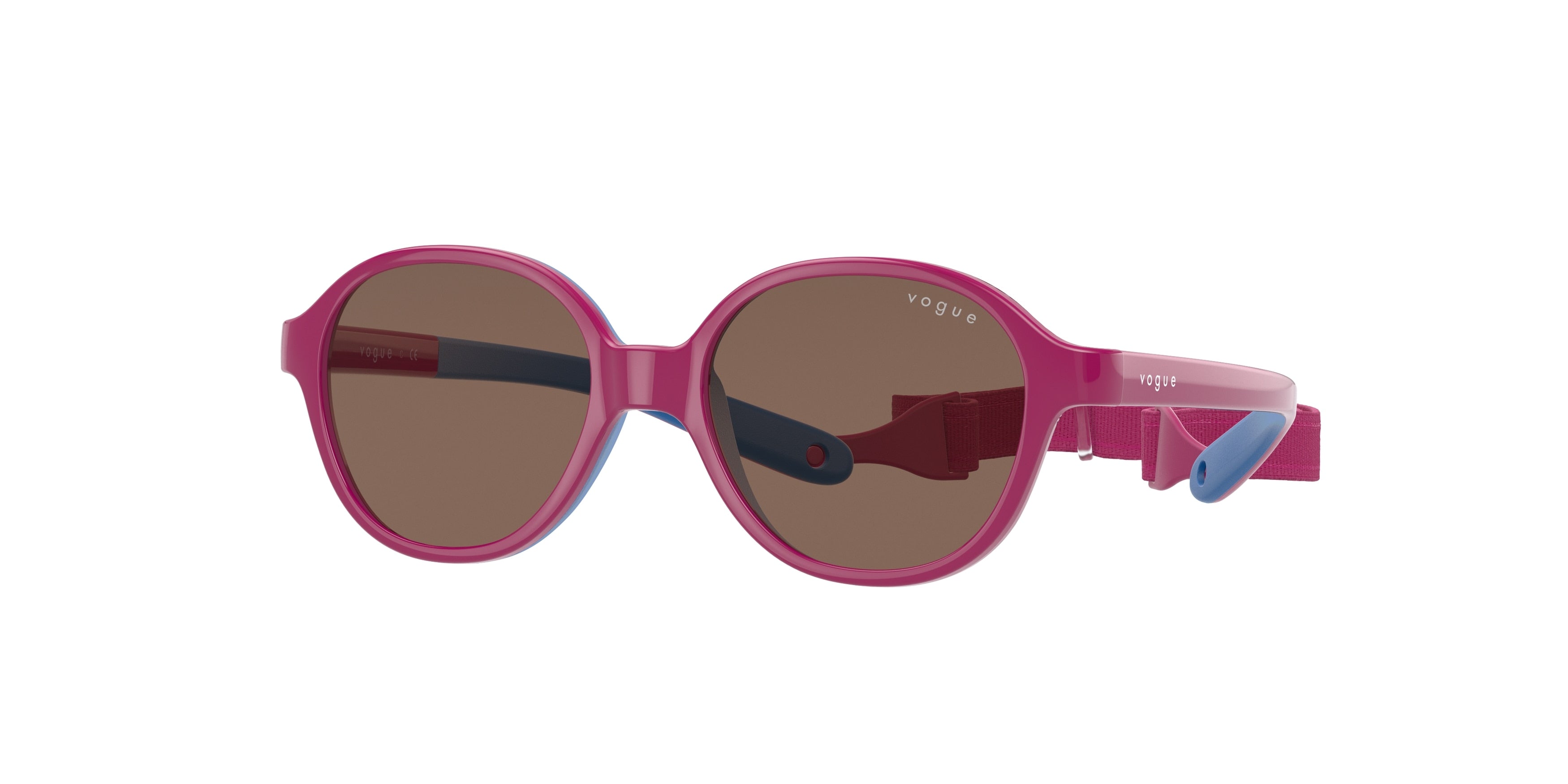 VOGUE JUNIOR SUN VJ2012 Pillow Sunglasses  256873-Pink On Rubber Blue 43-120-14 - Color Map Pink