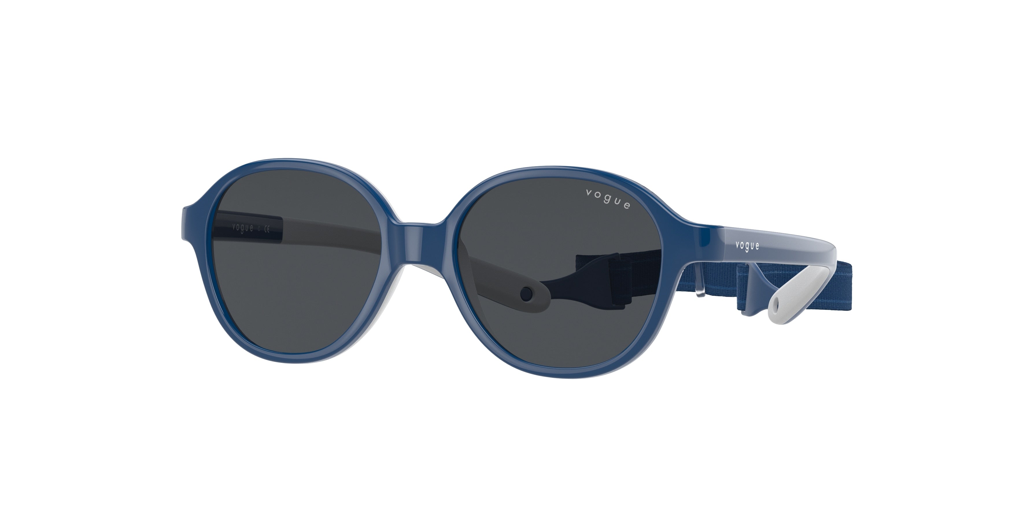 VOGUE JUNIOR SUN VJ2012 Pillow Sunglasses  297487-Blue On Rubber Cream 43-120-14 - Color Map Blue