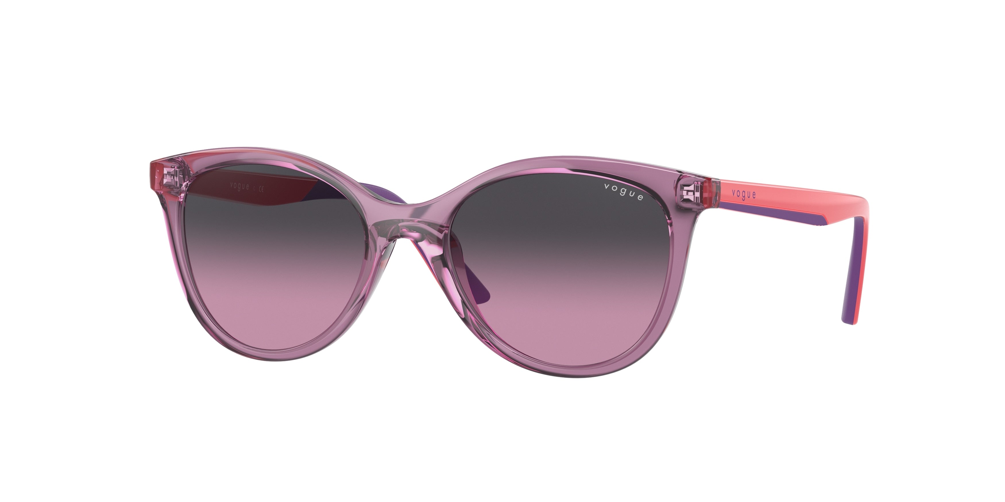 VOGUE JUNIOR SUN VJ2013 Butterfly Sunglasses  276190-Transparent Cherry 46-125-16 - Color Map Violet