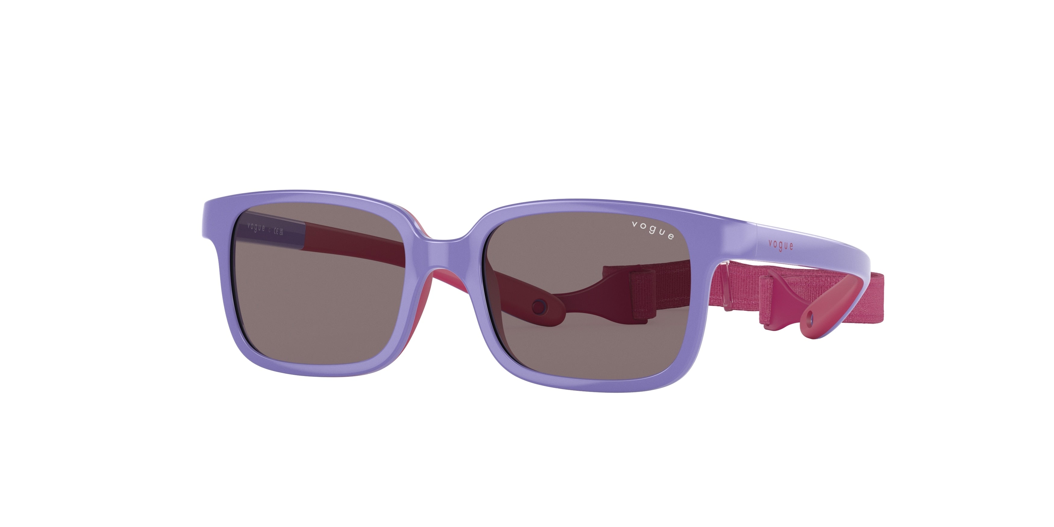 VOGUE JUNIOR SUN VJ2017 Pillow Sunglasses  30257N-Lilac On Fuchsia Rubber 45-120-14 - Color Map Violet