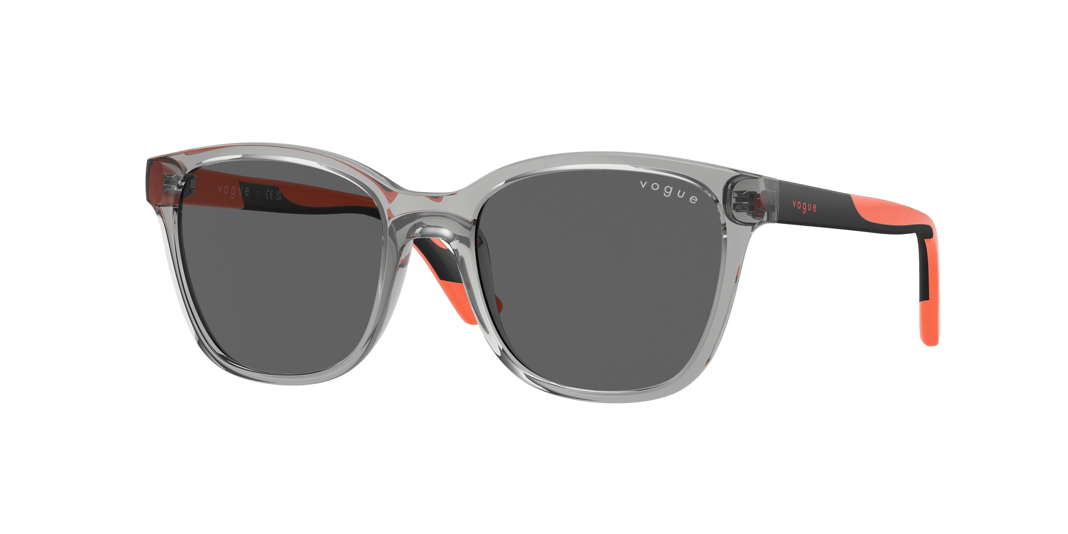 VOGUE JUNIOR SUN VJ2019 Pillow Sunglasses  228387-Transparent Grey 48-125-17 - Color Map Grey