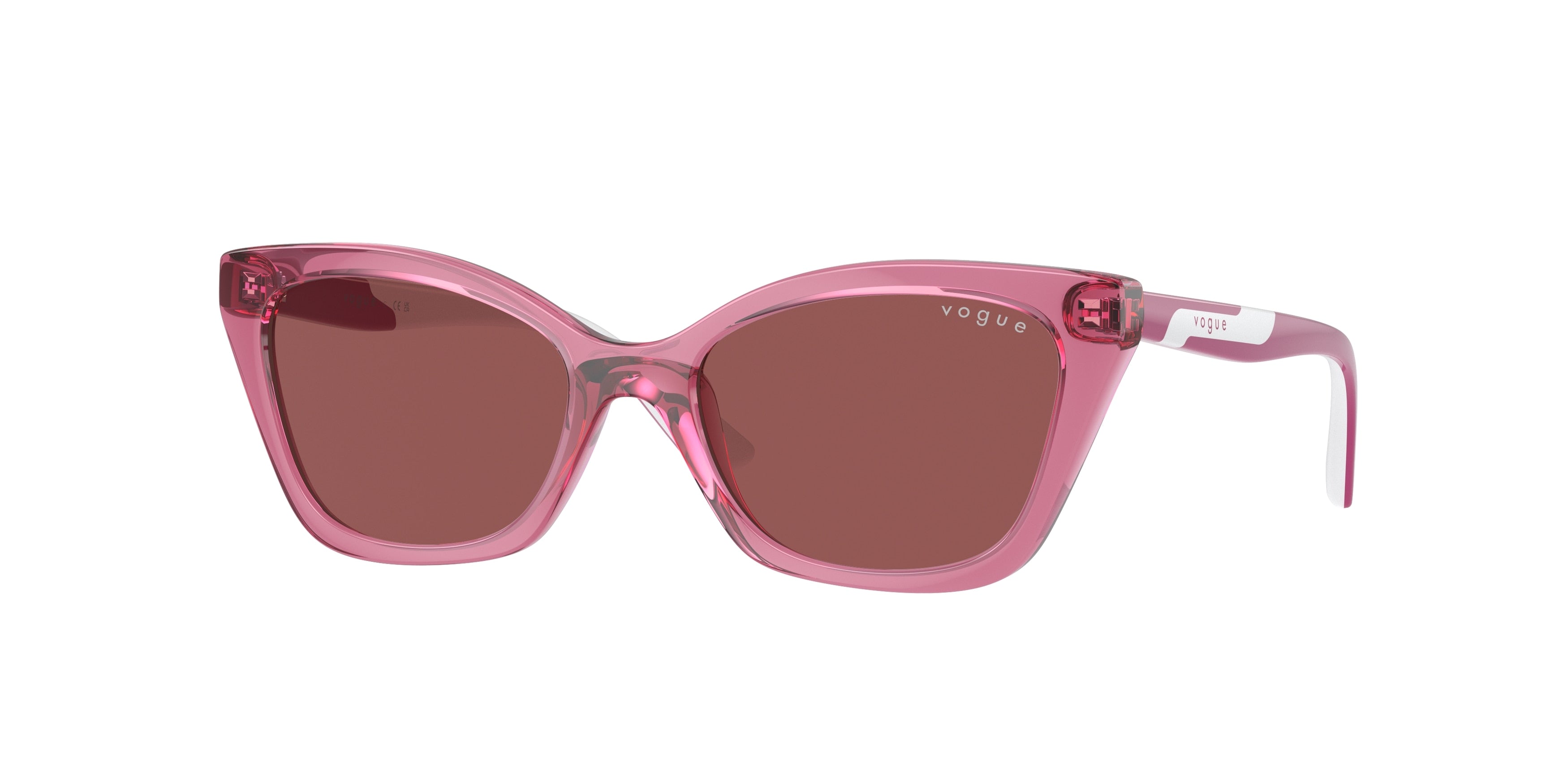 VOGUE JUNIOR SUN VJ2020 Cat Eye Sunglasses  306569-Transparent Purple 48-125-16 - Color Map Violet