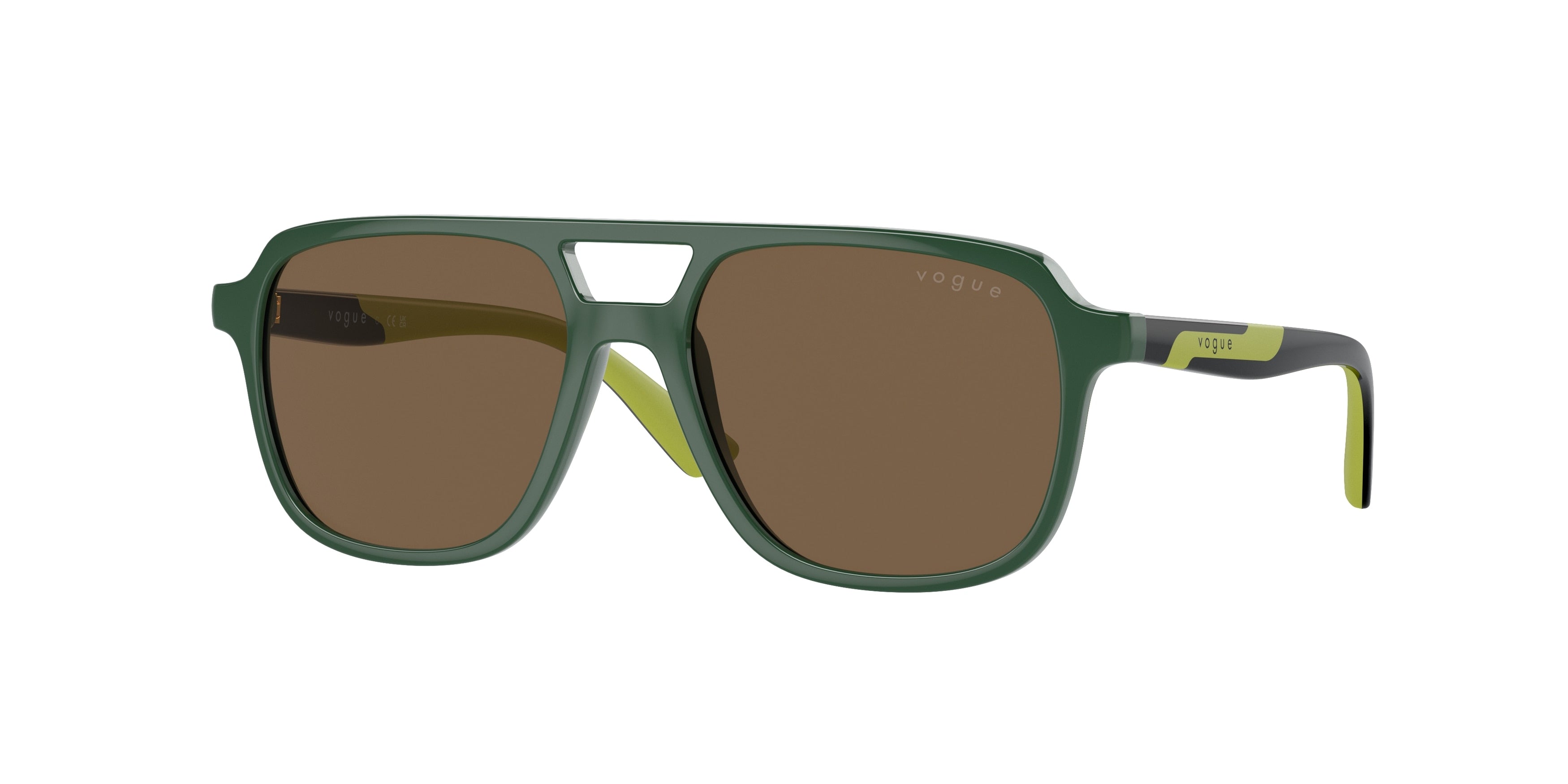 VOGUE JUNIOR SUN VJ2024 Rectangle Sunglasses  312673-Dark Green 49-125-15 - Color Map Green