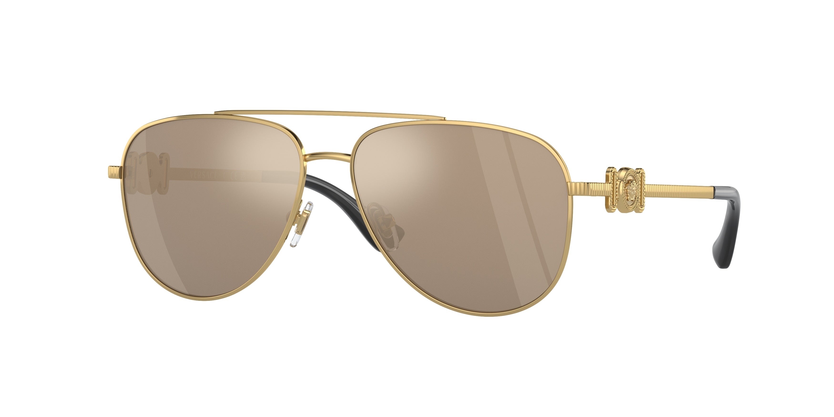 Versace Kids VK2002 Pilot Sunglasses  10025A-Gold 52-130-13 - Color Map Gold