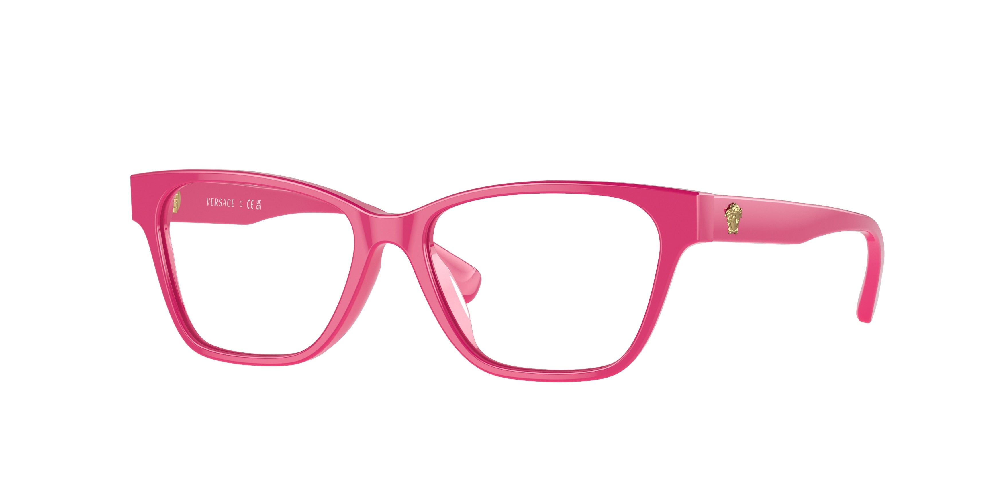 Versace Kids VK3003U Rectangle Eyeglasses  5367-Fuchsia 48-130-14 - Color Map Pink