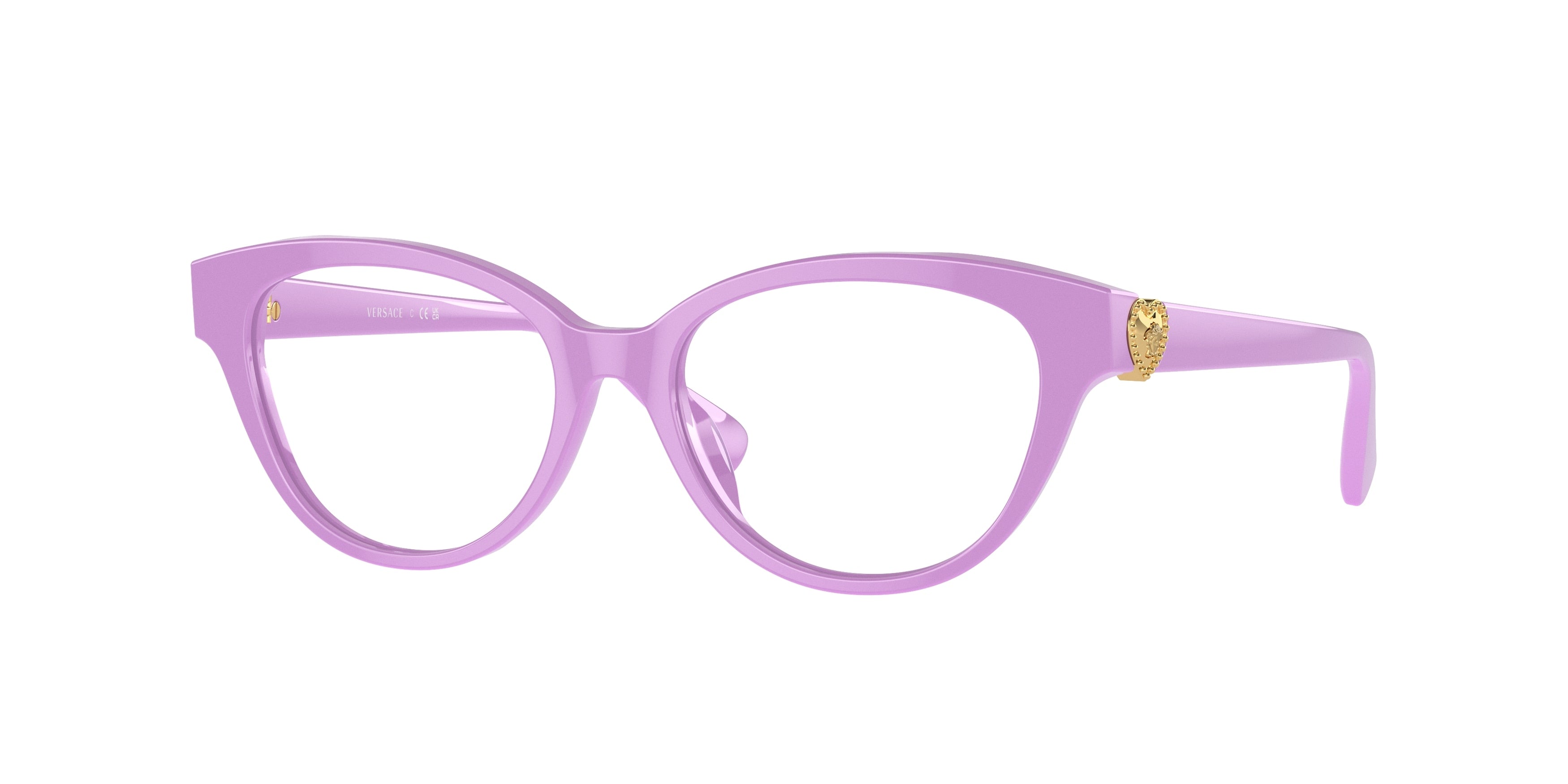 Versace Kids VK3004 Cat Eye Eyeglasses  5424-Lavander 48-130-15 - Color Map Violet