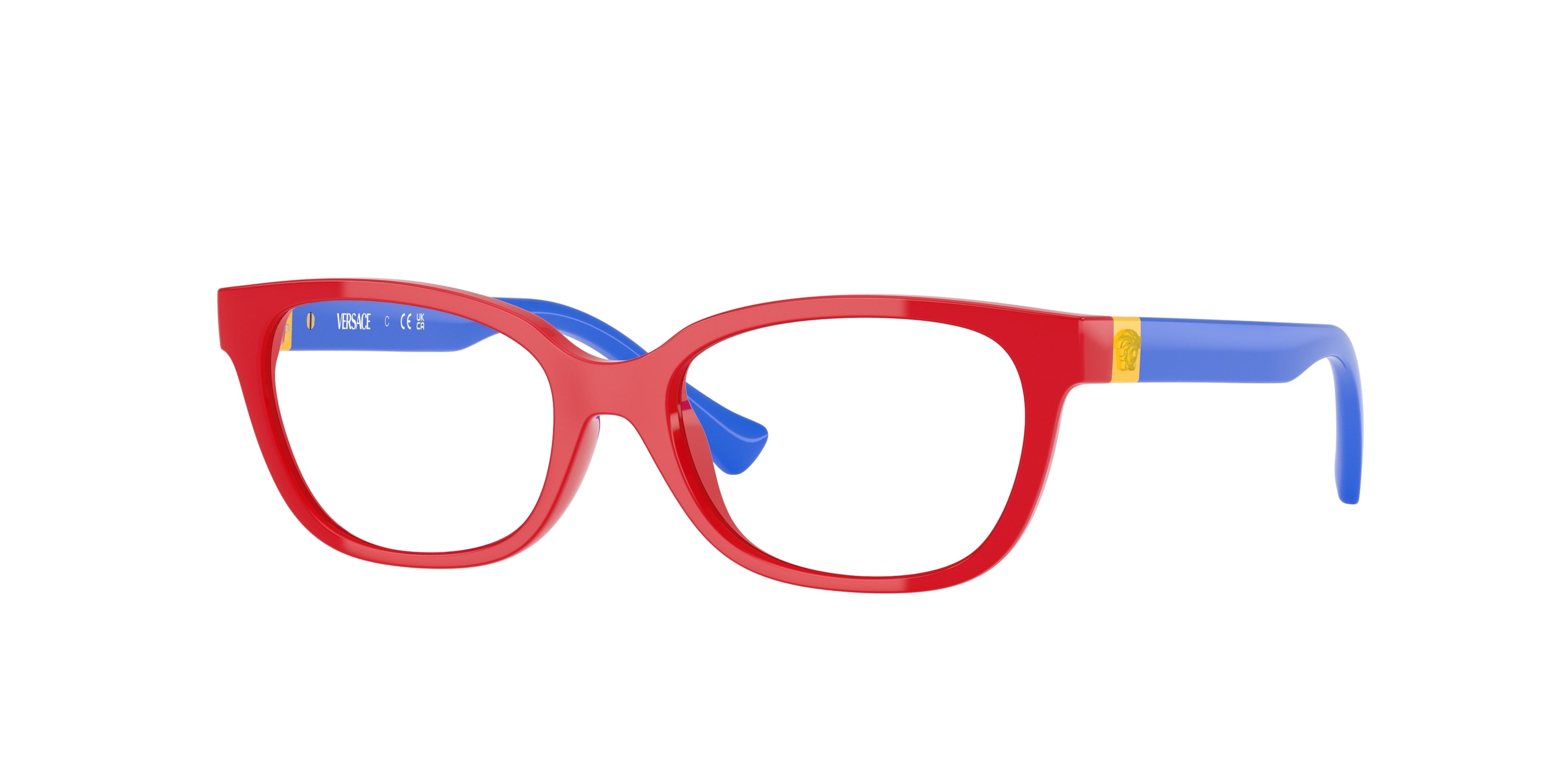 Versace Kids VK3006U Rectangle Eyeglasses  5065-Full Red 48-130-15 - Color Map Red