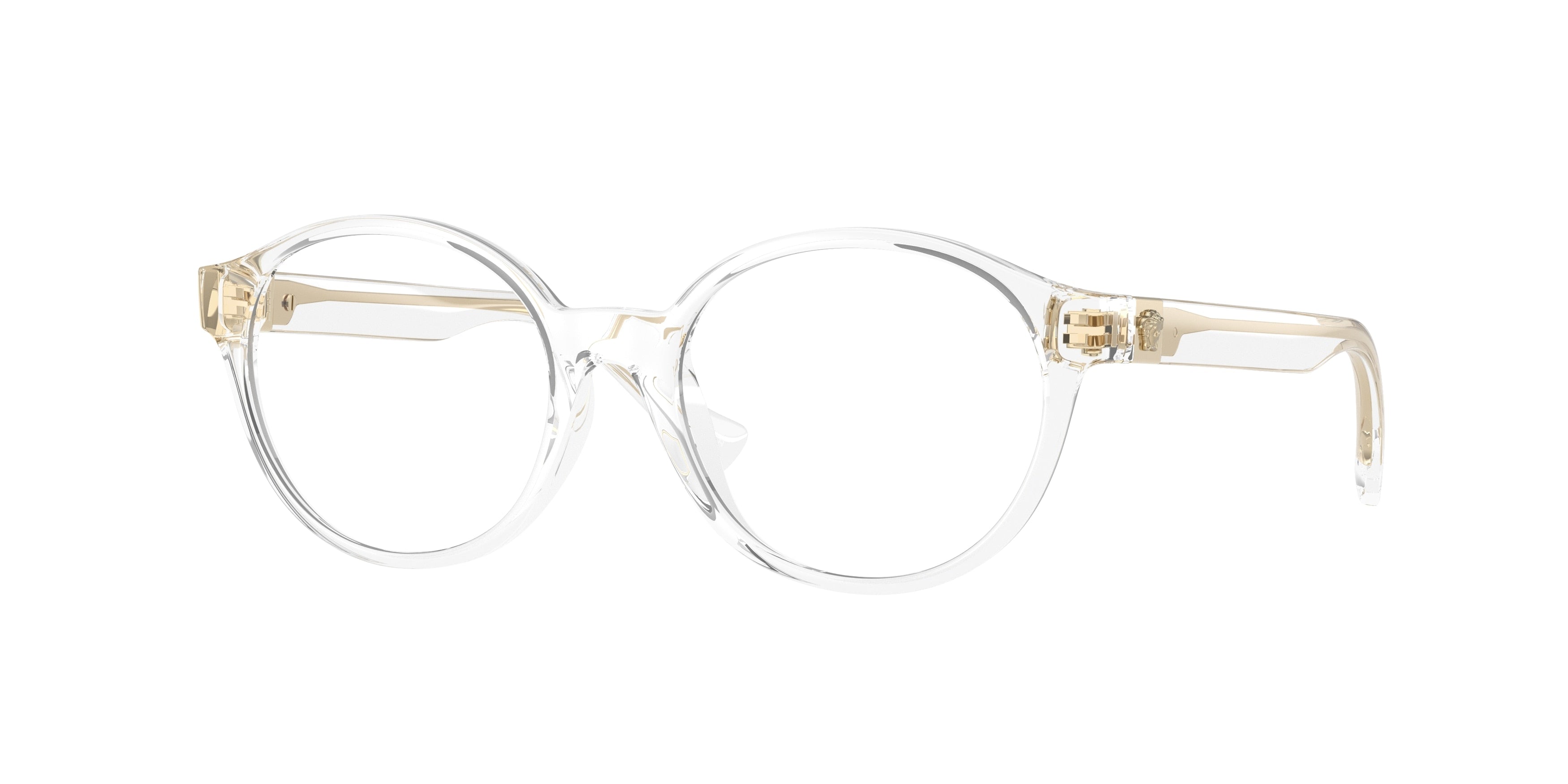 Versace Kids VK3007U Phantos Eyeglasses  148-Crystal 48-130-16 - Color Map Transparent