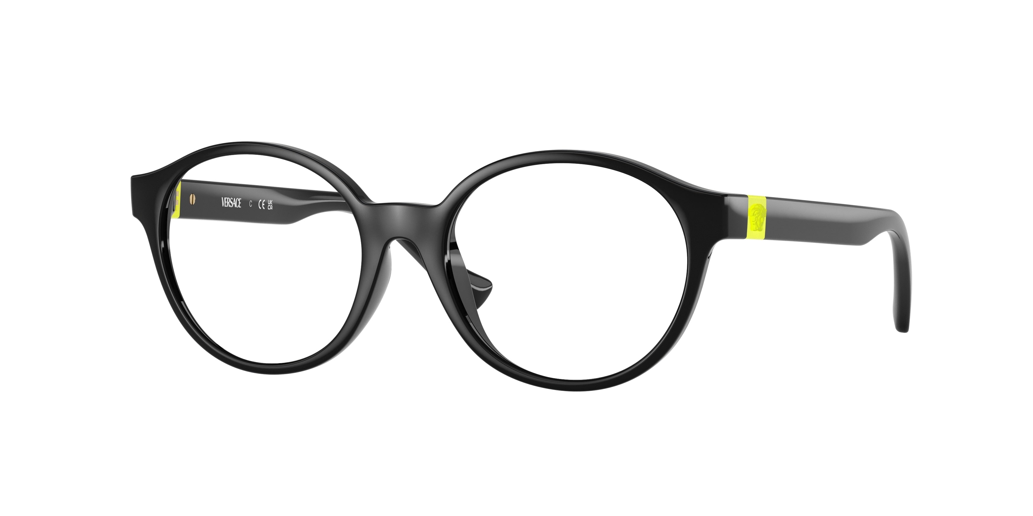 Versace Kids VK3007U Phantos Eyeglasses  GB1-Black 48-130-16 - Color Map Black