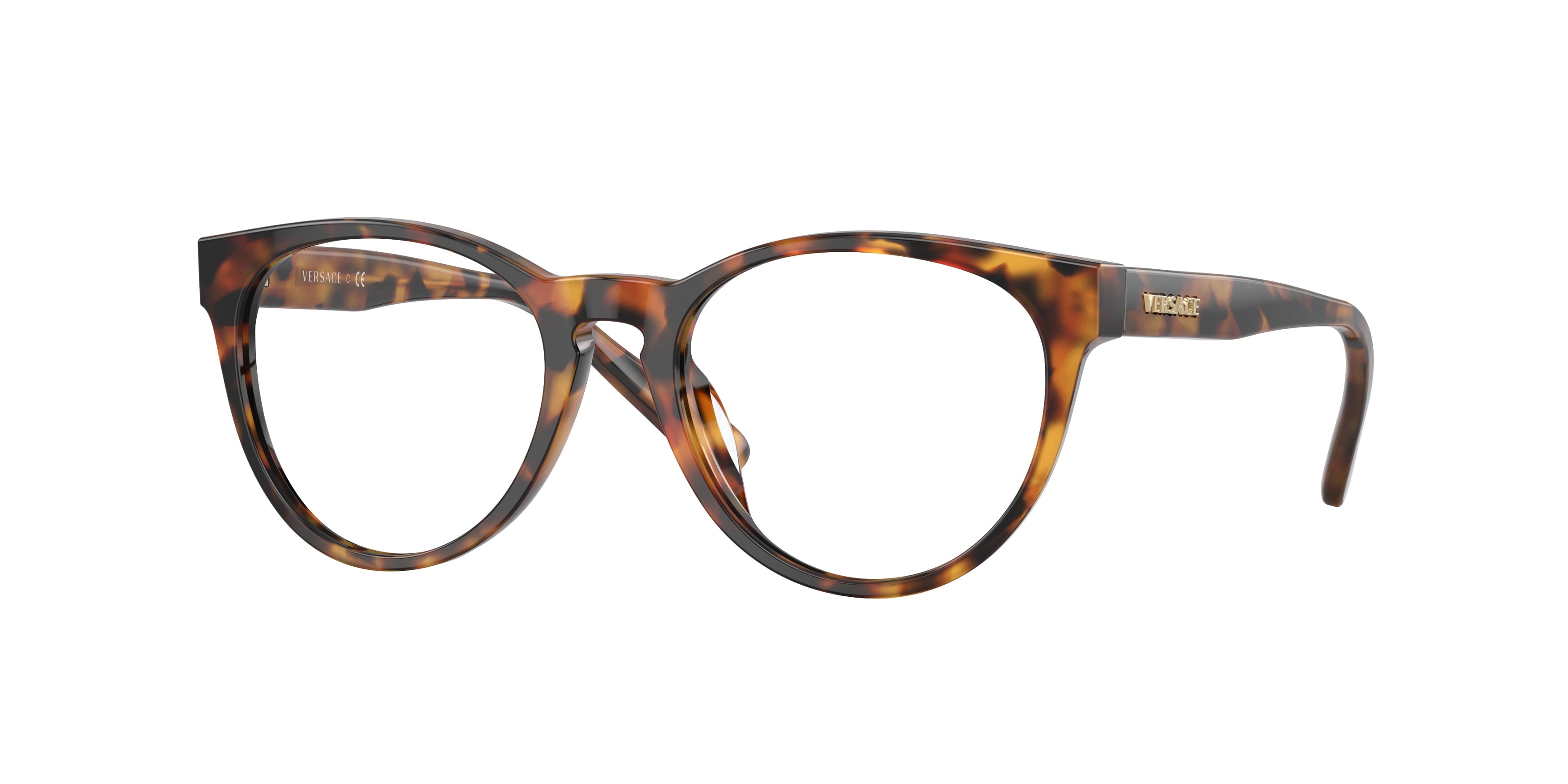 Versace Kids VK3321U Phantos Eyeglasses  5119-Havana 48-130-17 - Color Map Tortoise