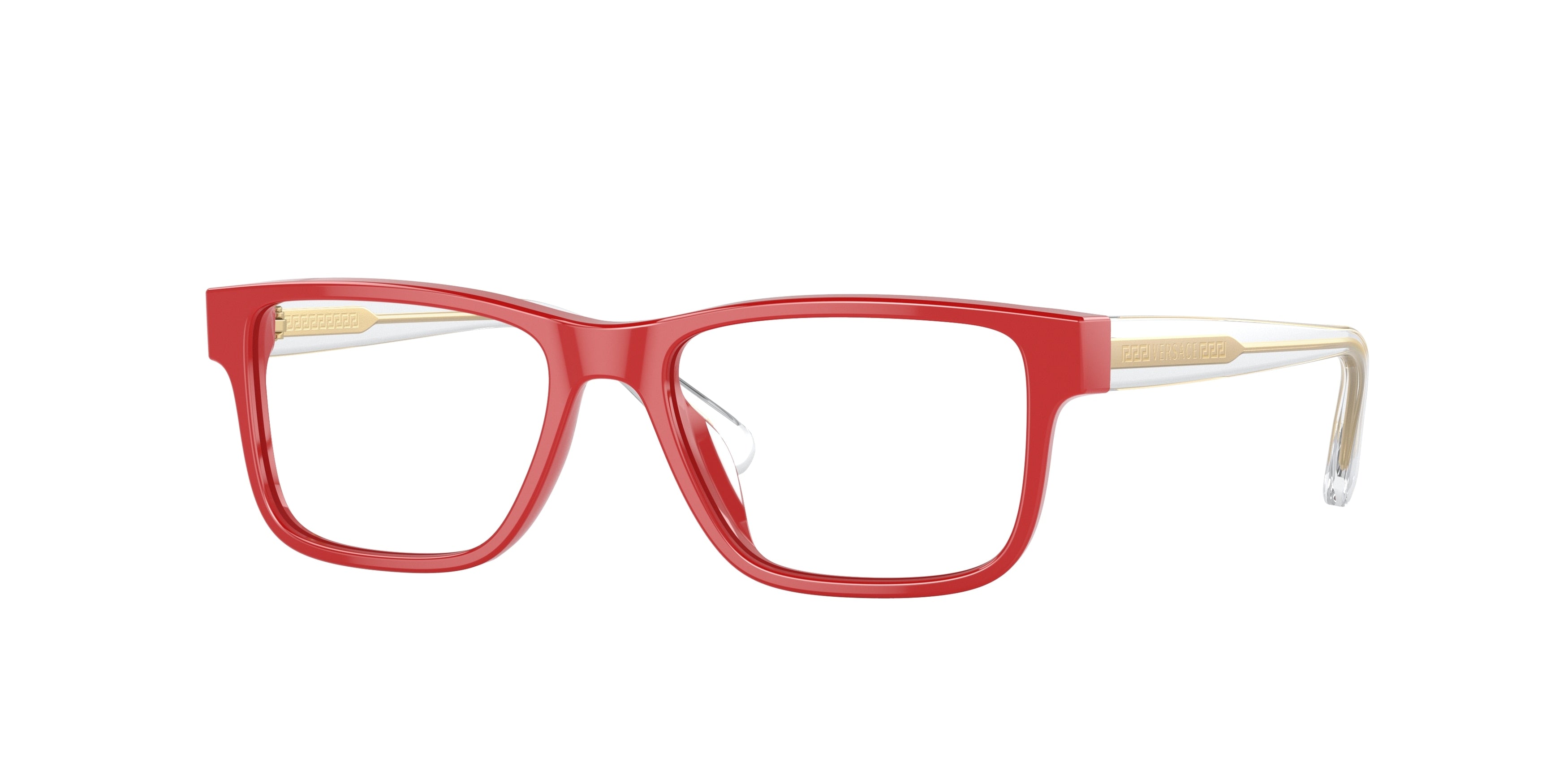 Versace Kids VK3324U Rectangle Eyeglasses  5065-Red 47-130-15 - Color Map Red