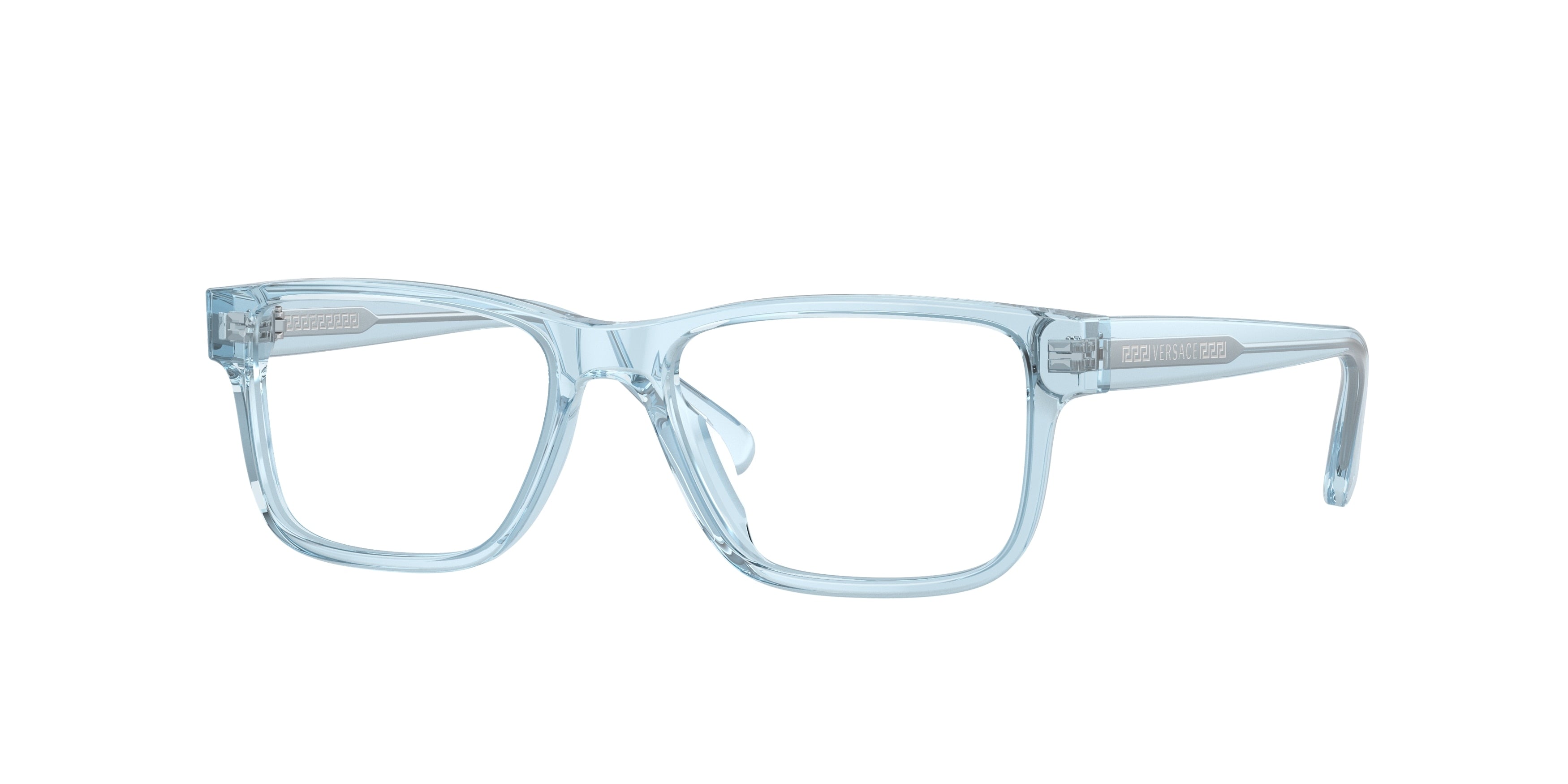 Versace Kids VK3324U Rectangle Eyeglasses  5378-Transparent Blue 47-130-15 - Color Map Blue