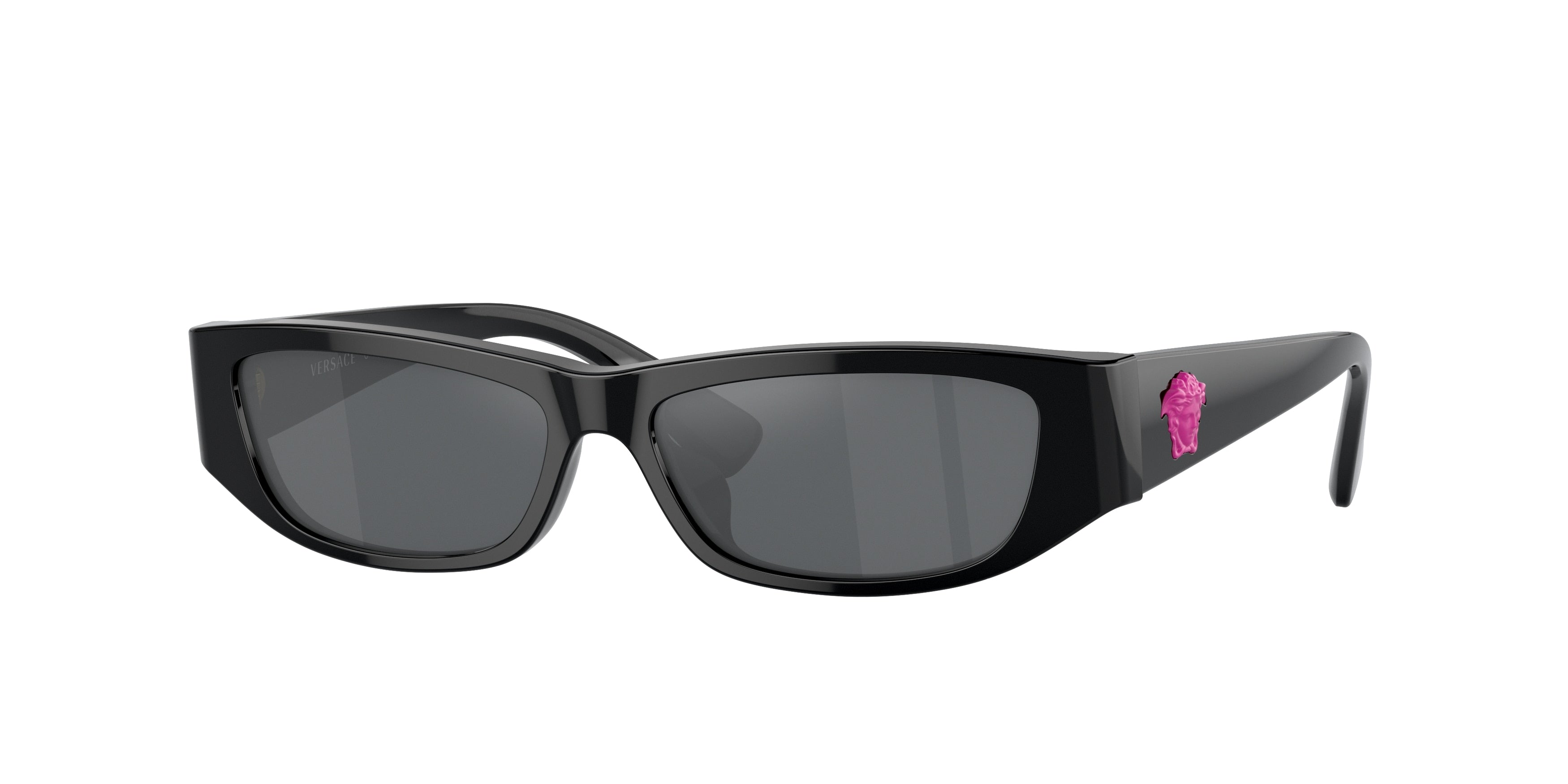 Versace Kids VK4002U Rectangle Sunglasses  GB1/6G-Black 50-130-13 - Color Map Black