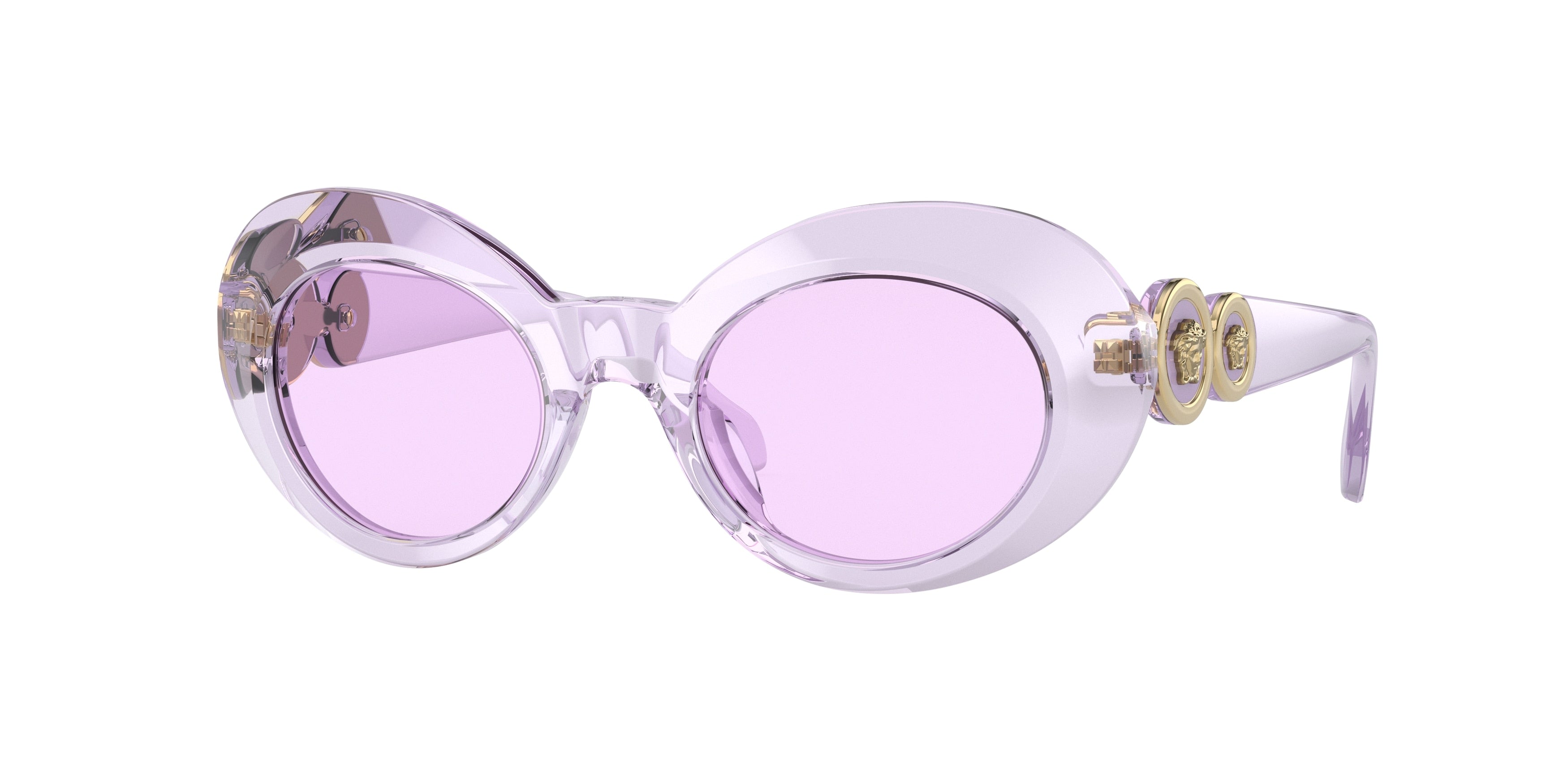 Versace Kids VK4428U Oval Sunglasses  53721A-Transparent Violet 45-130-20 - Color Map Violet