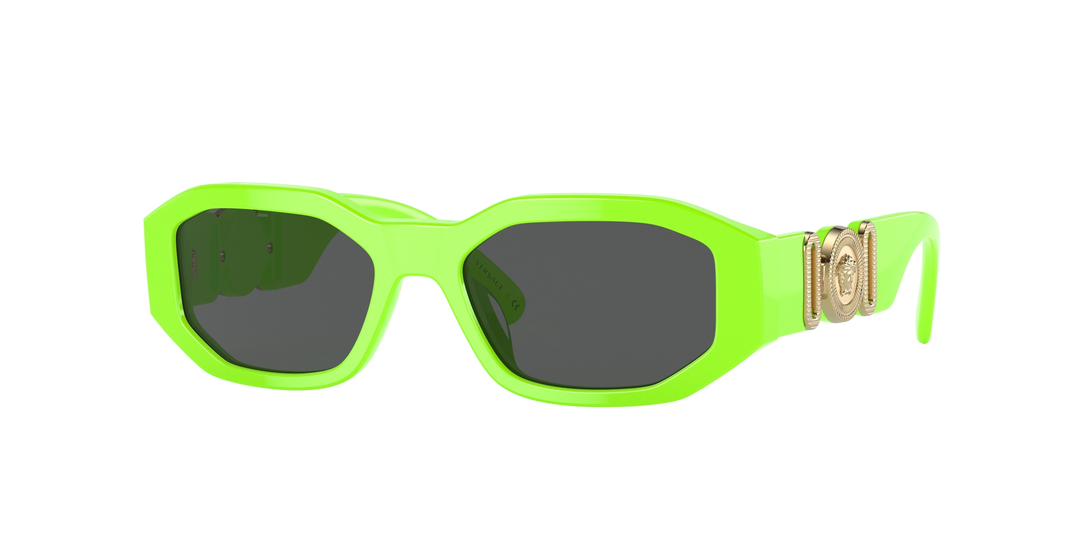 Versace Kids VK4429U Irregular Sunglasses  536987-Fluo Green 48-130-16 - Color Map Green