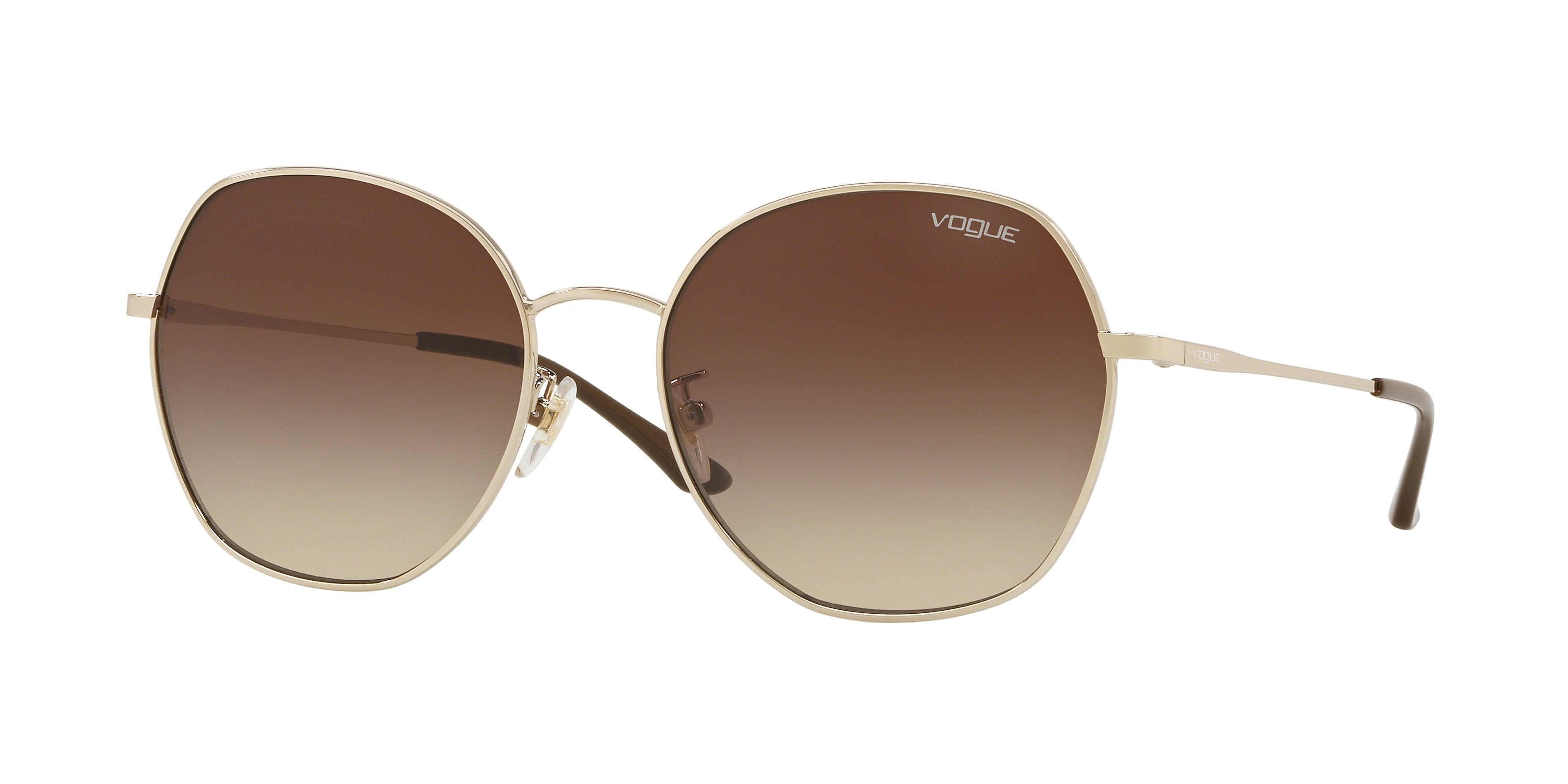 Vogue VO4115SD Irregular Sunglasses  848/13-Pale Gold 58-140-18 - Color Map Gold