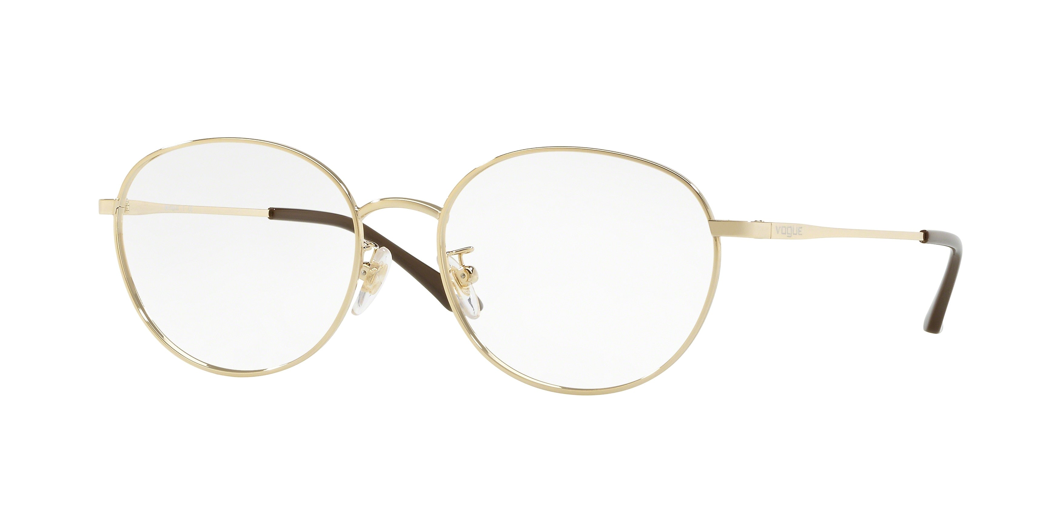 Vogue VO4116D Oval Eyeglasses  848-Pale Gold 54-140-17 - Color Map Gold