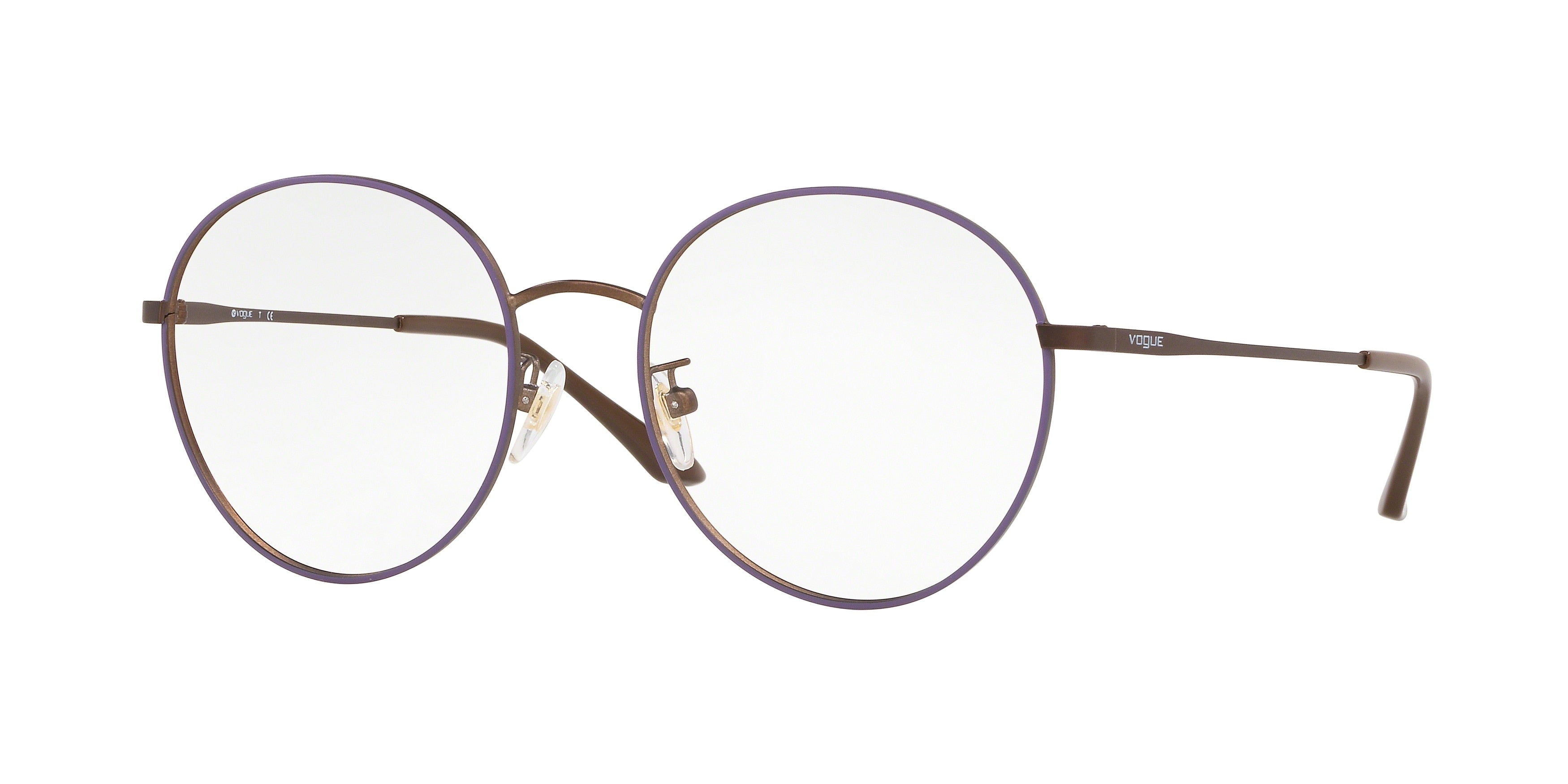 Vogue VO4123D Phantos Eyeglasses  5115-Top Matte Violet/Matte Copper 53-140-18 - Color Map Violet